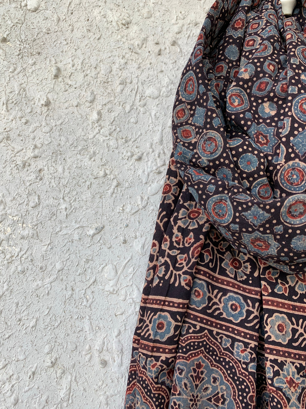 Handblock Ajrakh Dupatta