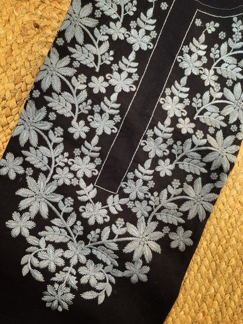 Hand Machine Embroidered Kurta