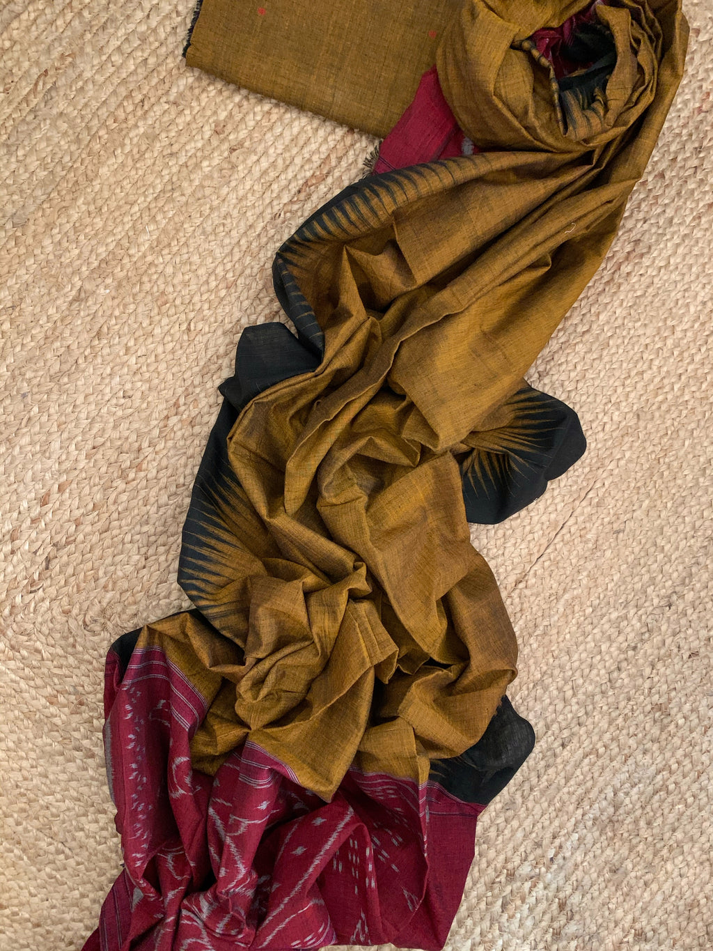 Handwoven Nuapatna Kurta Dupatta Set