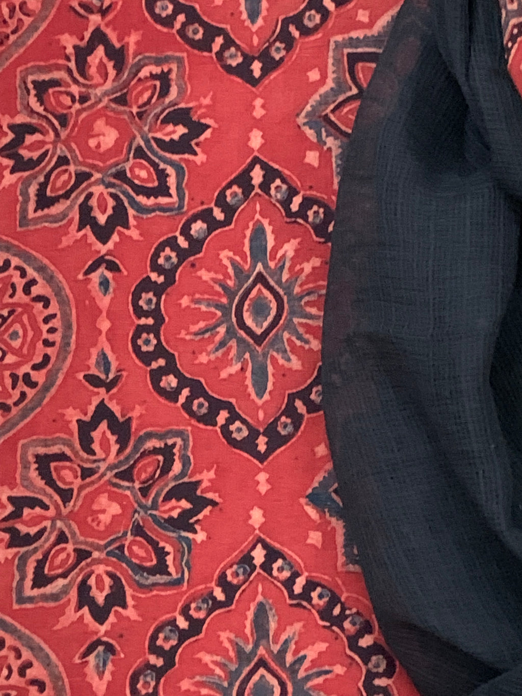 Handblock Ajrakh Kota Suit