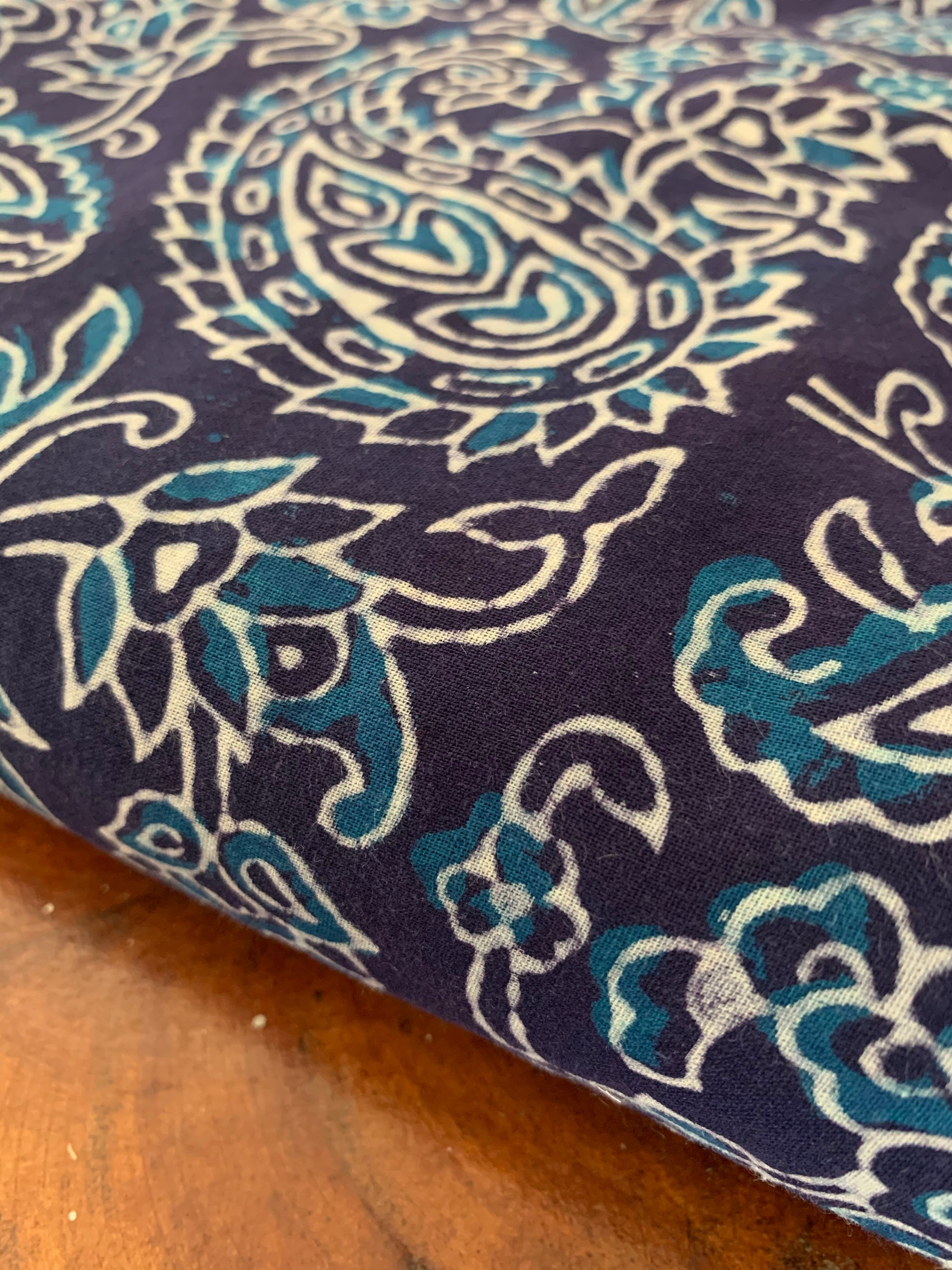 Hand Block Printed Cotton Kurta Bottom Set