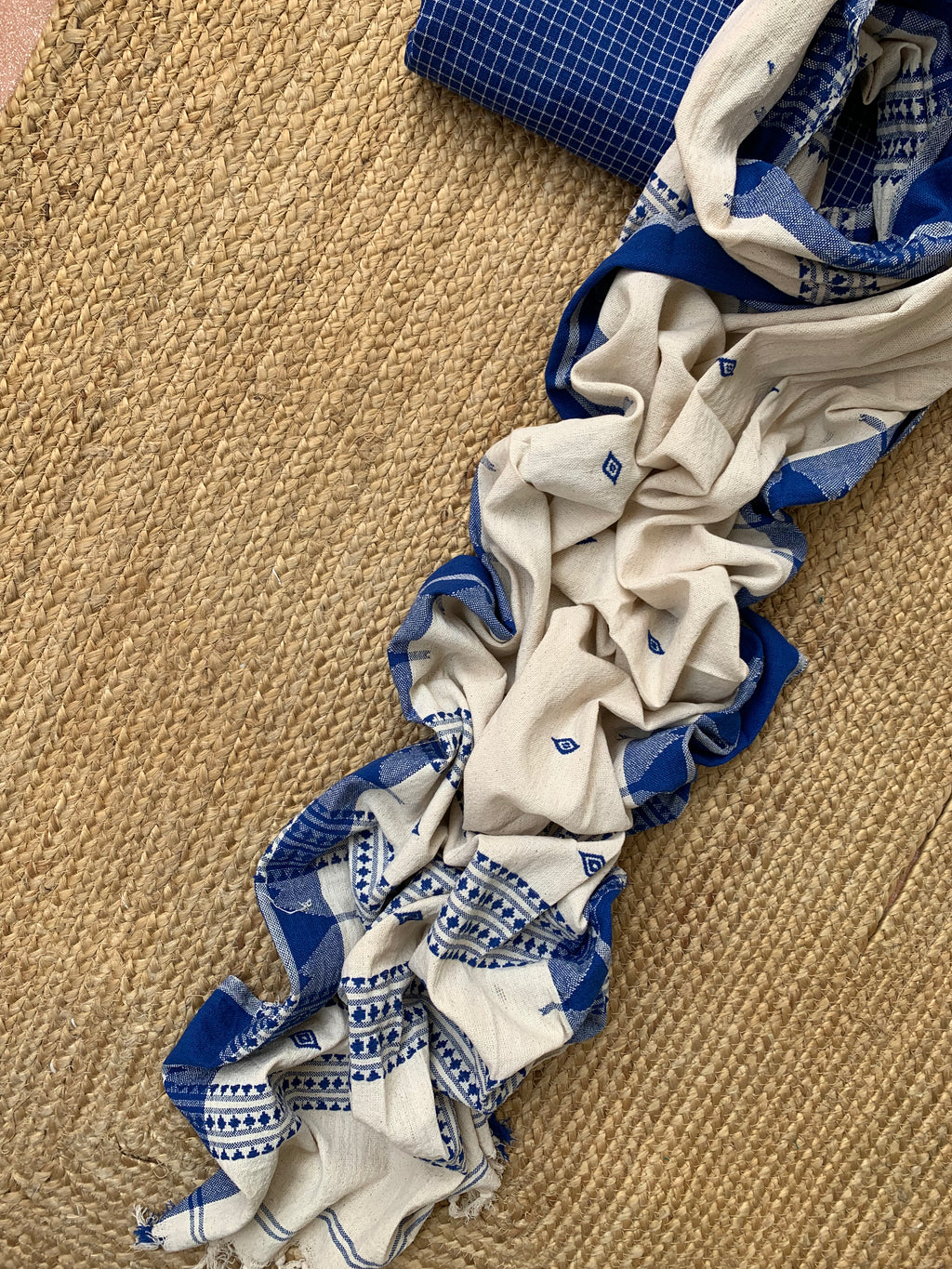 Handspun Handwoven Kotpad Kurta Dupatta Set