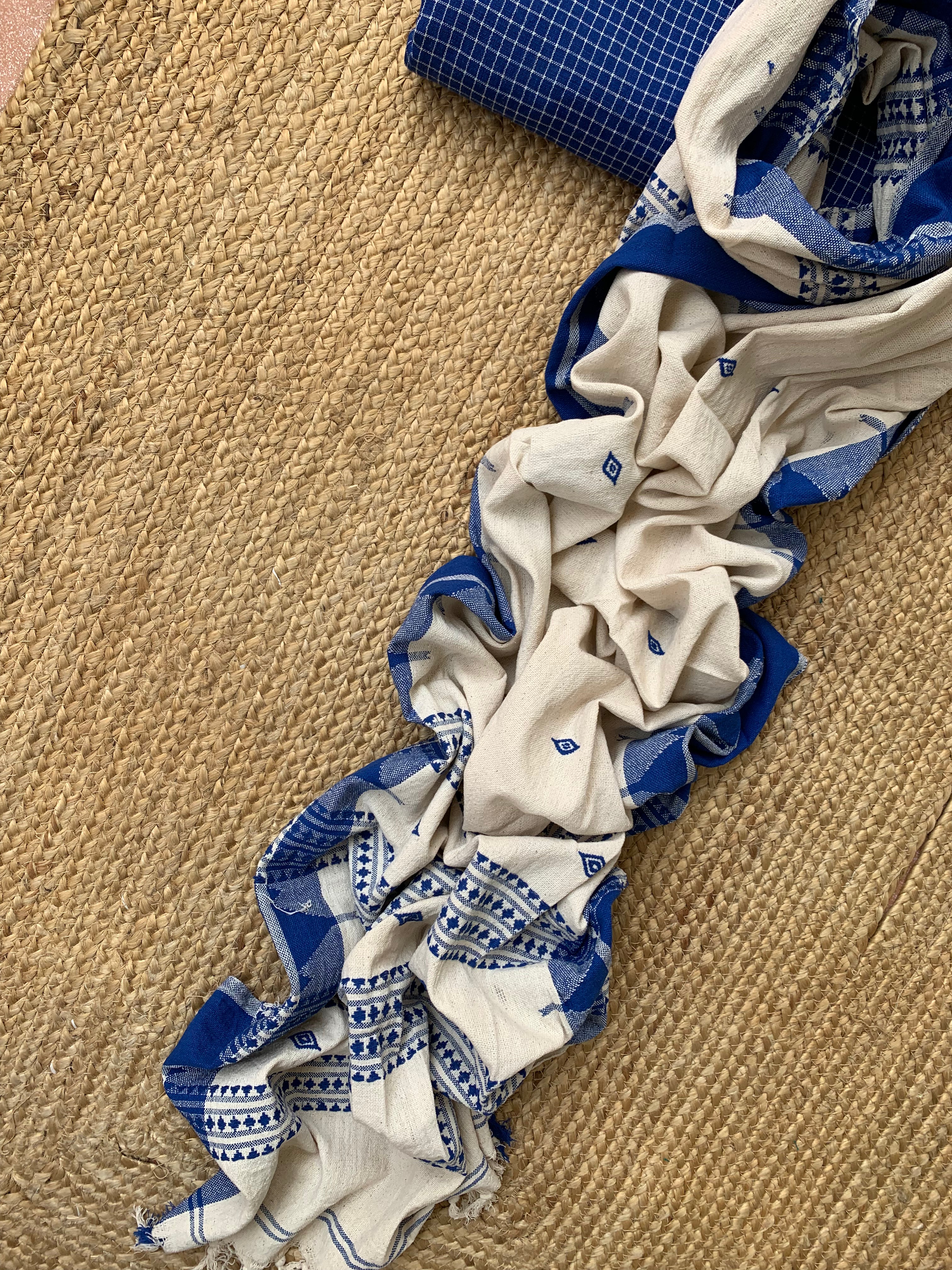 Handspun Handwoven Kotpad Kurta Dupatta Set