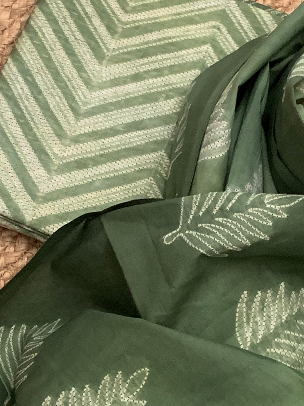 Handcrafted Shibori Kurta Dupatta Set