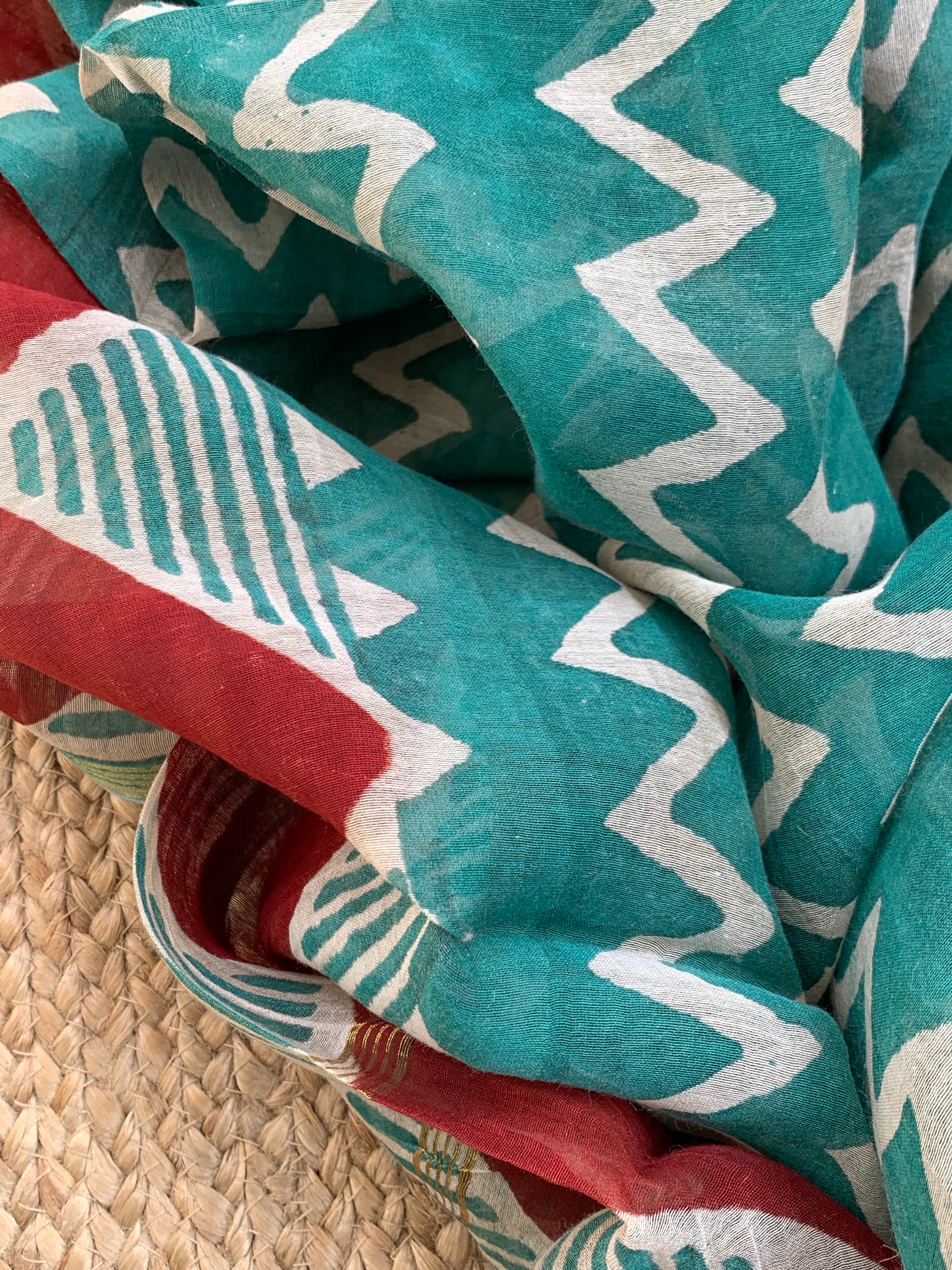 Handcrafted Cotton Chanderi Suit