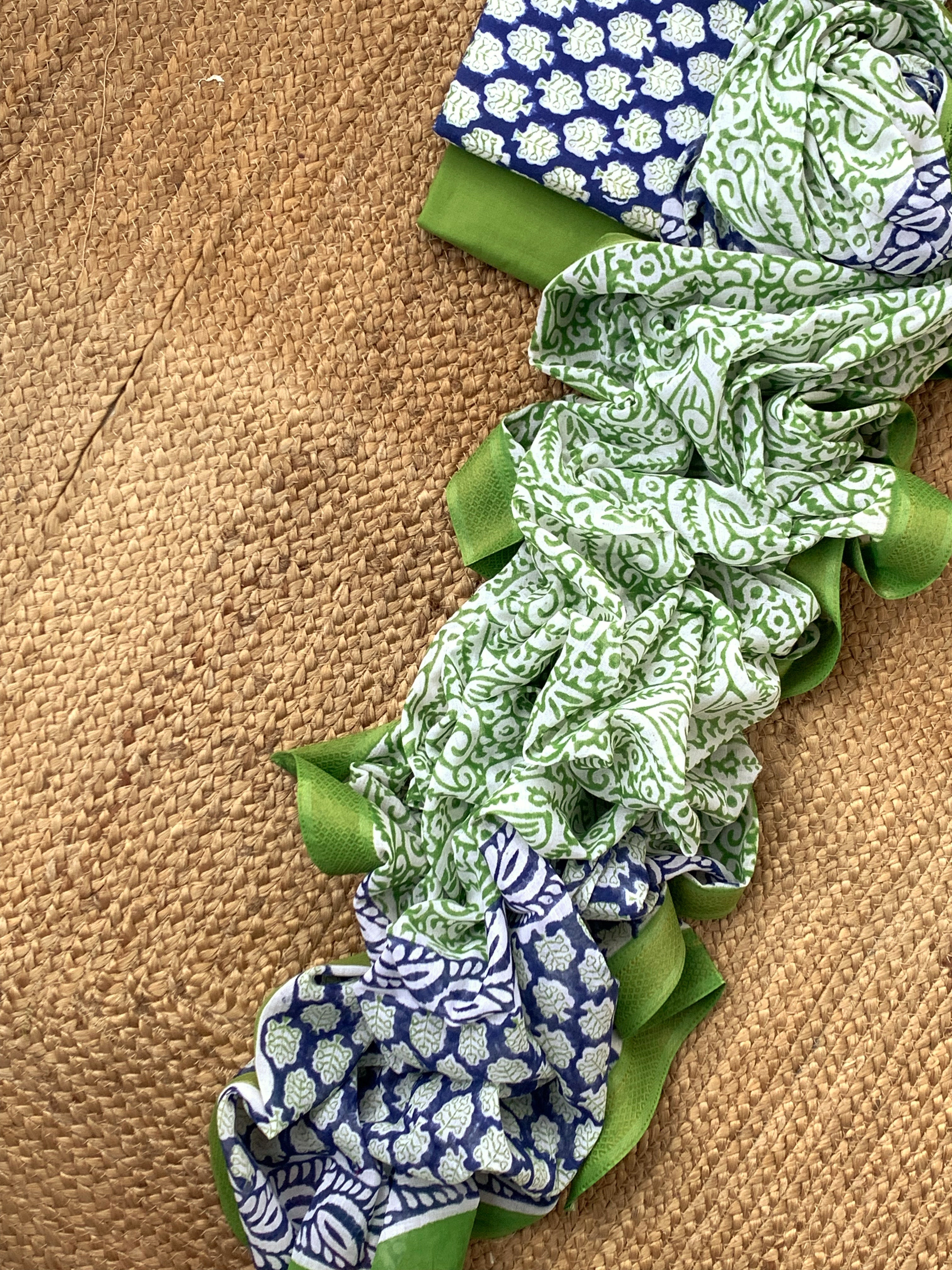 Handblock Cotton Suit