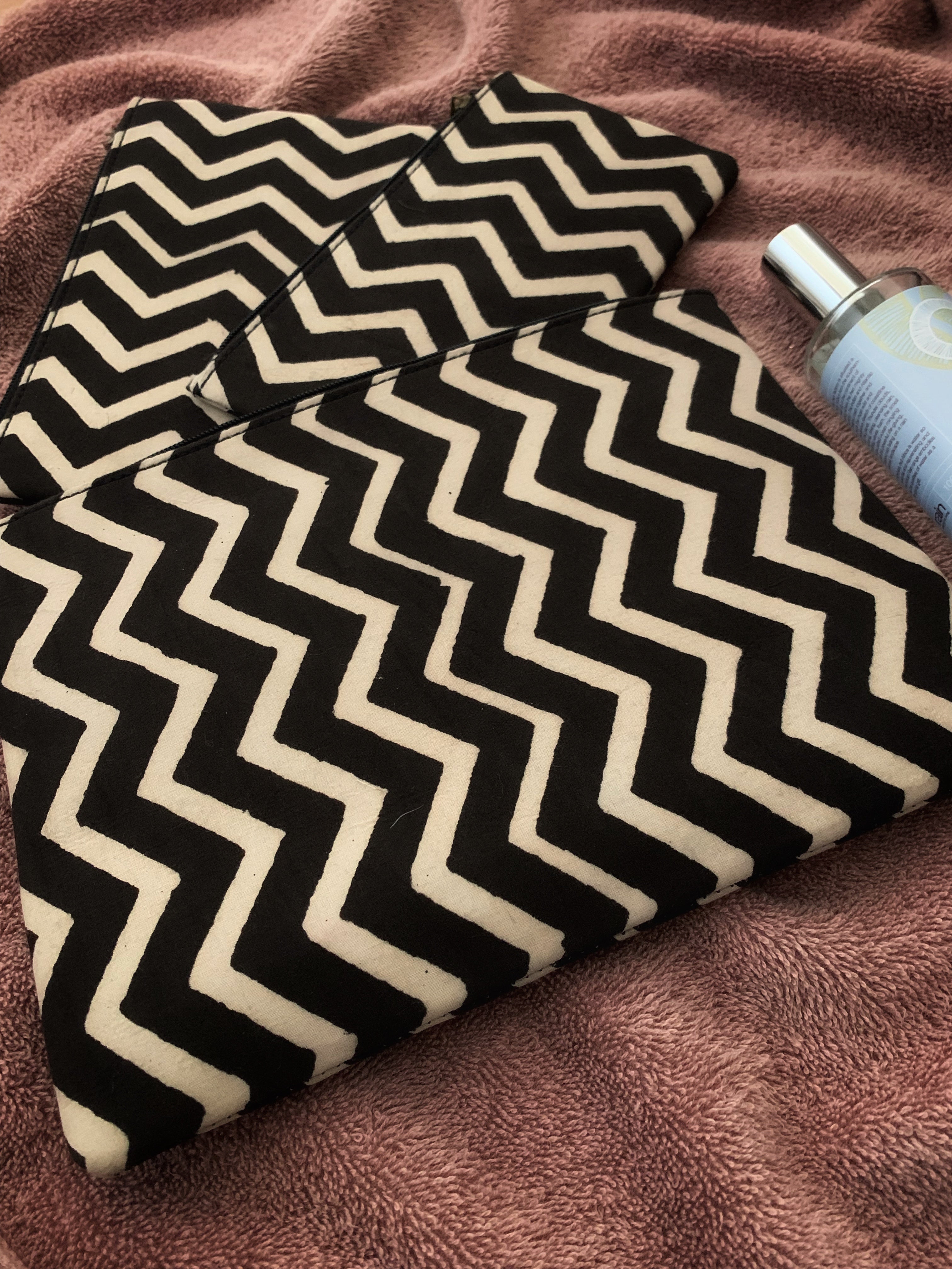 Handcrafted Cotton Pouch - Set of 3