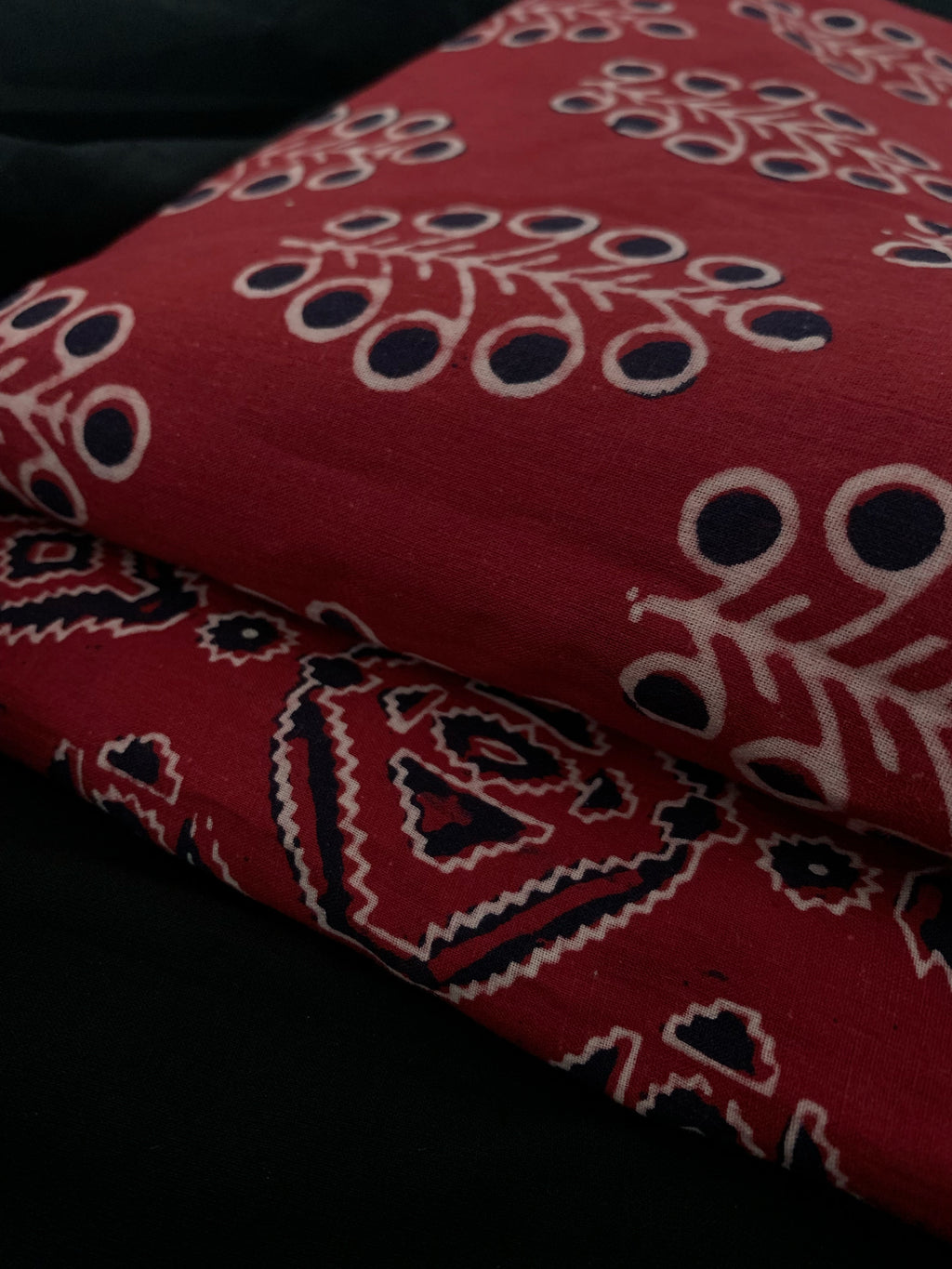 Hand Block Printed Cotton Kurta Bottom Set
