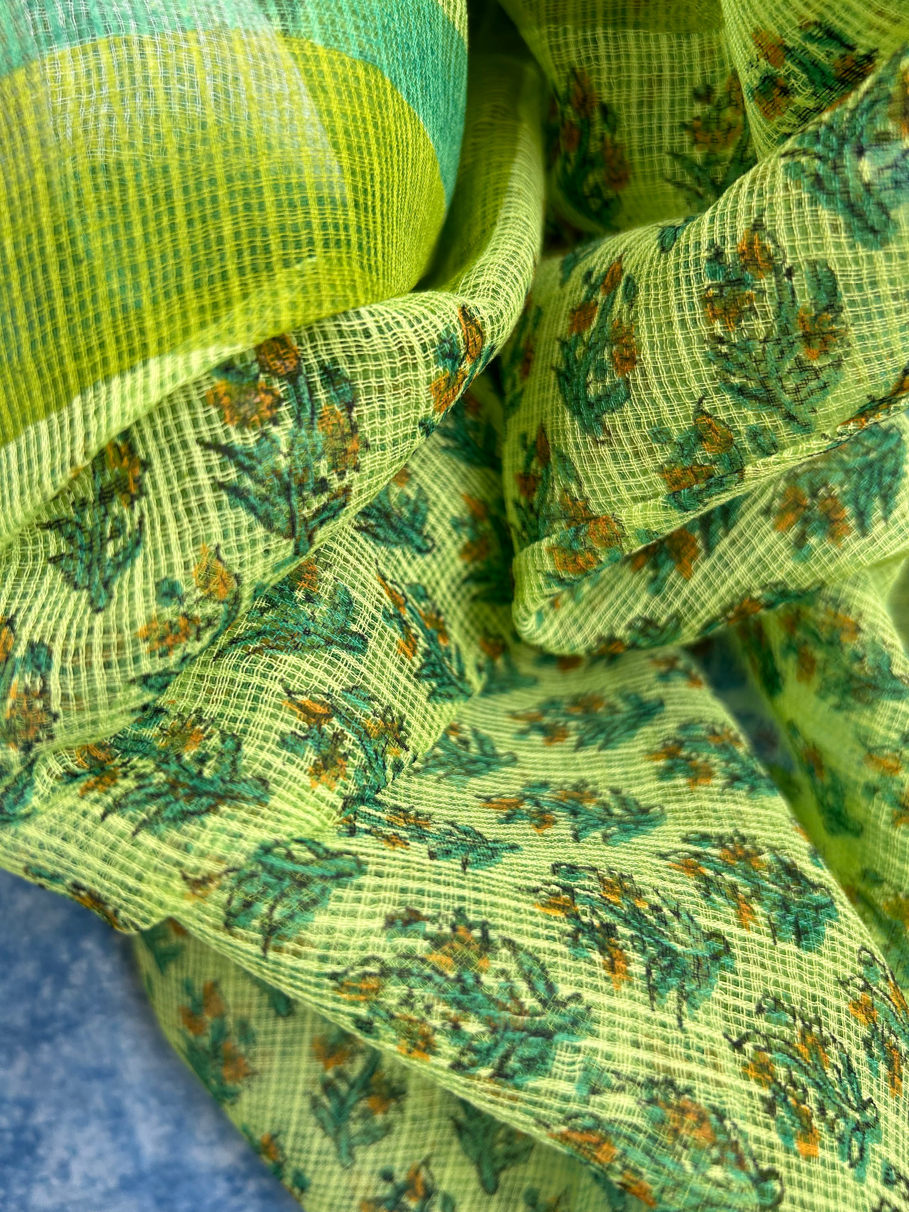 Handcrafted Cotton Kota Dupatta Suit