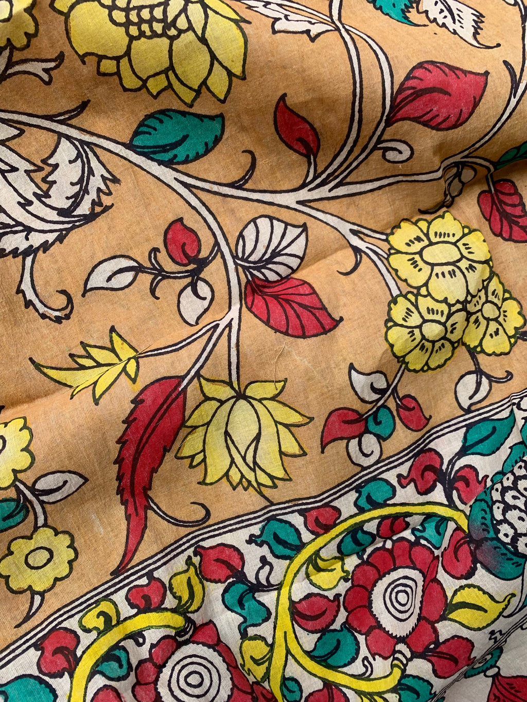 Handwoven Handcrafted Kalamkari Kurta Dupatta Set