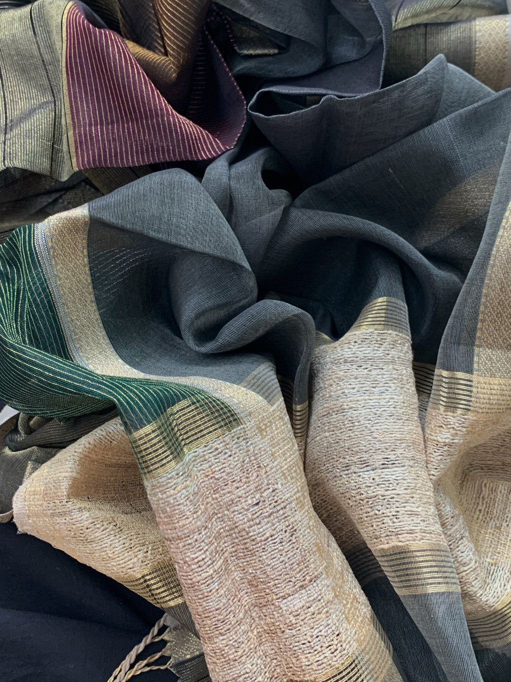 Handwoven Maheshwari Kurta dupatta set