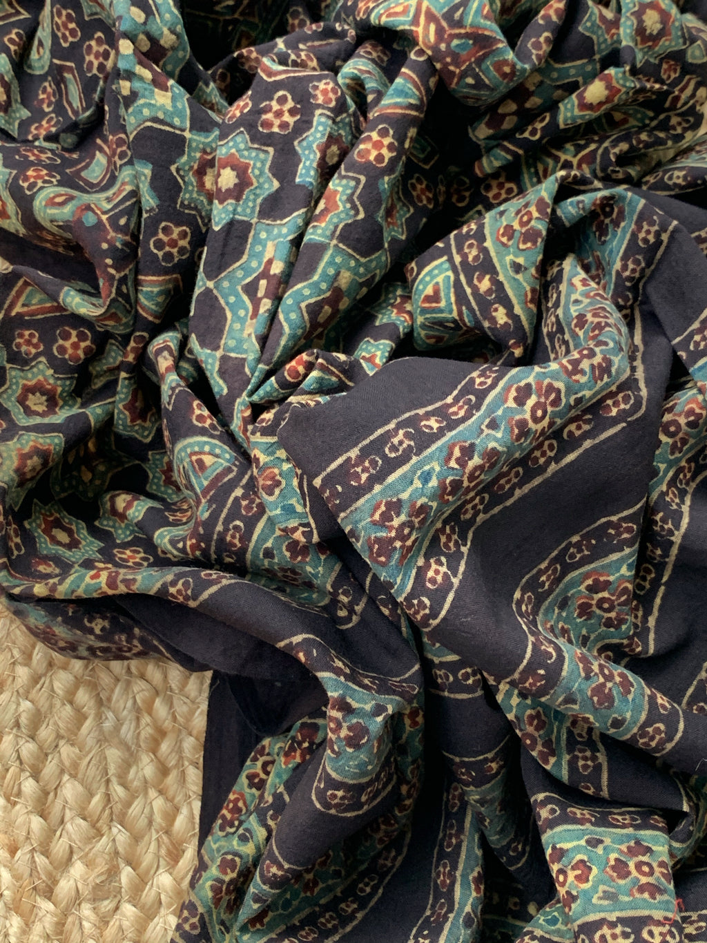 Handcrafted Bandhani Ajrakh Cotton Suit
