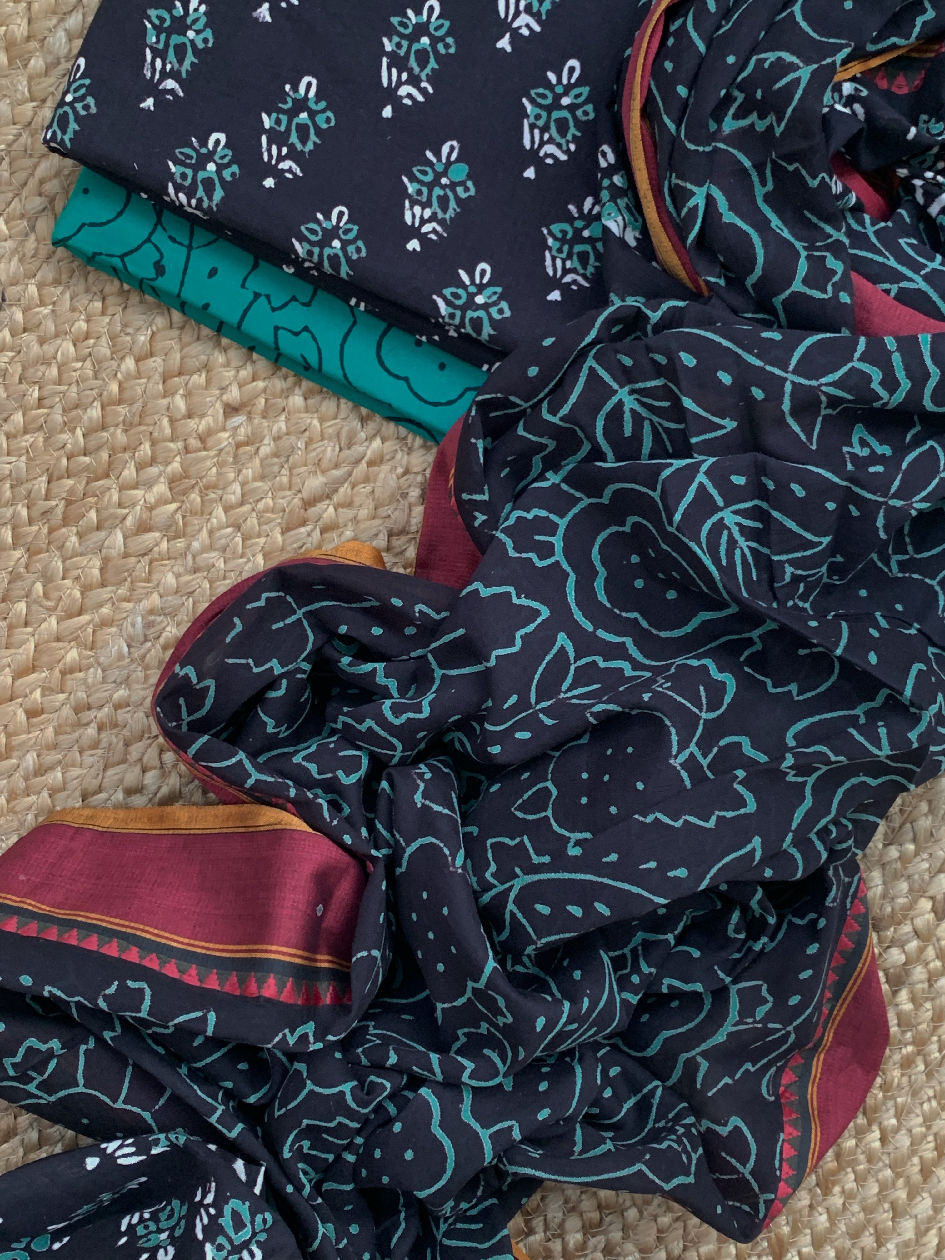 Handblock Cotton Suit