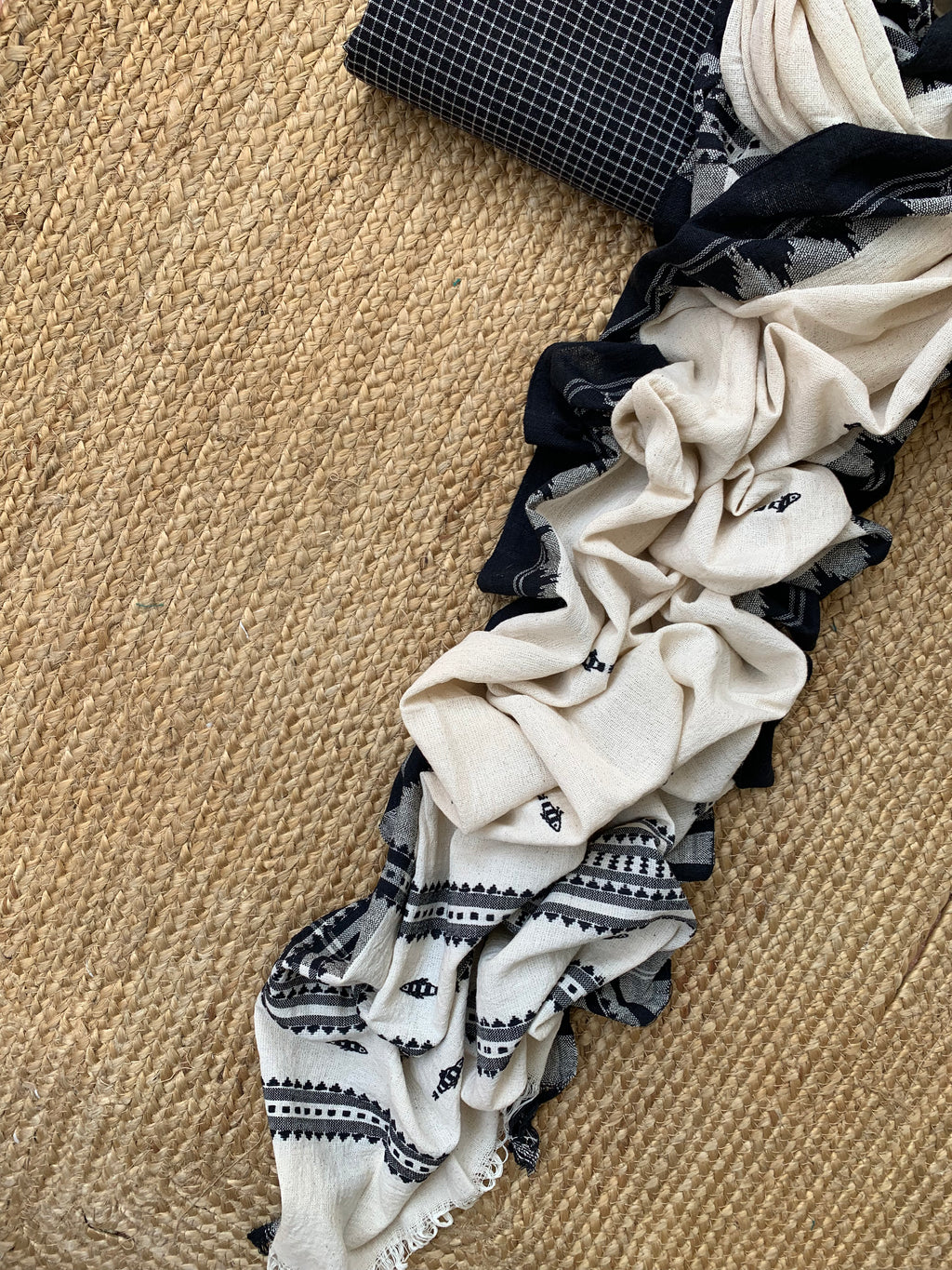 Handspun Handwoven Kotpad Kurta Dupatta Set
