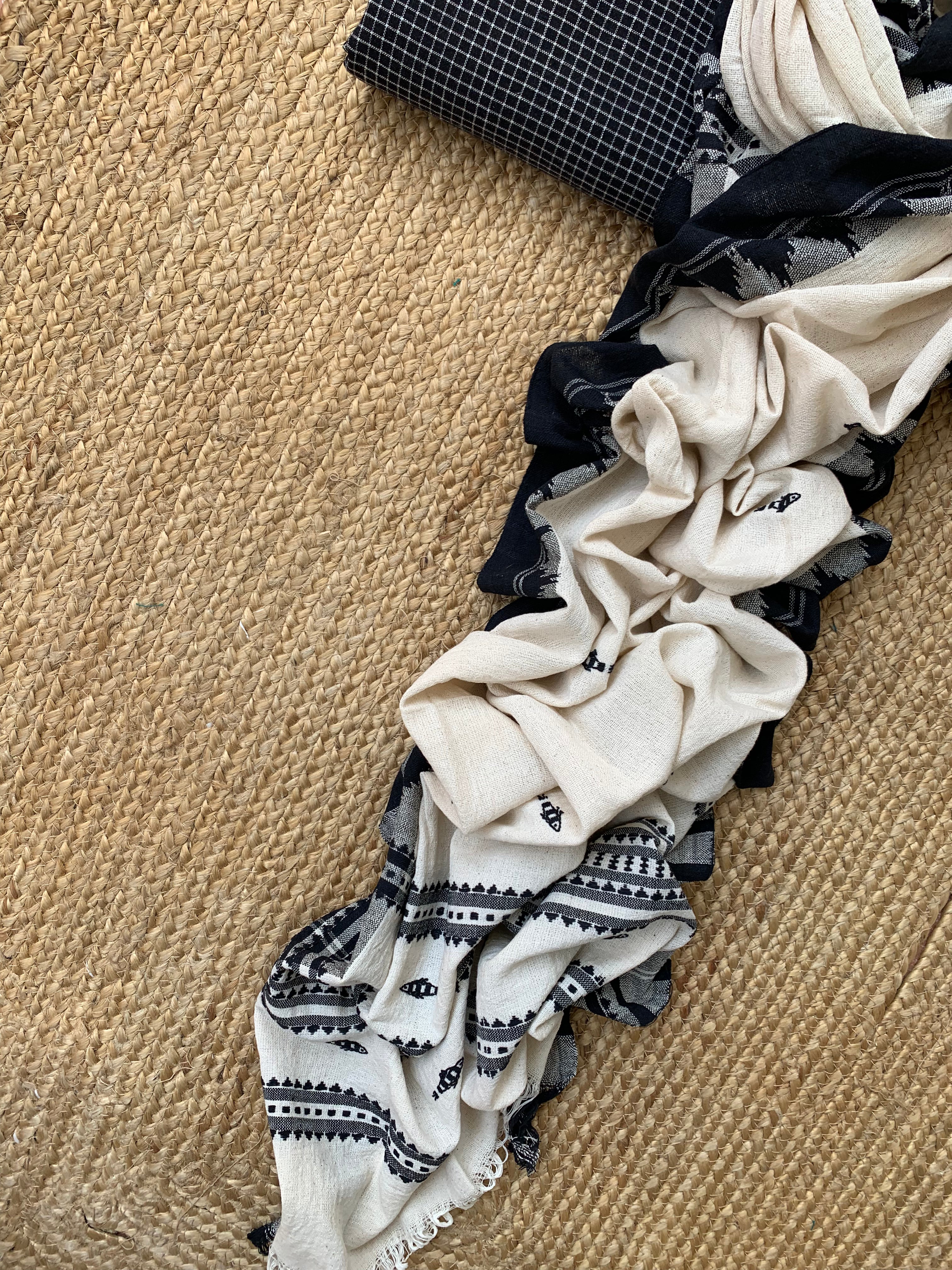 Handspun Handwoven Kotpad Kurta Dupatta Set