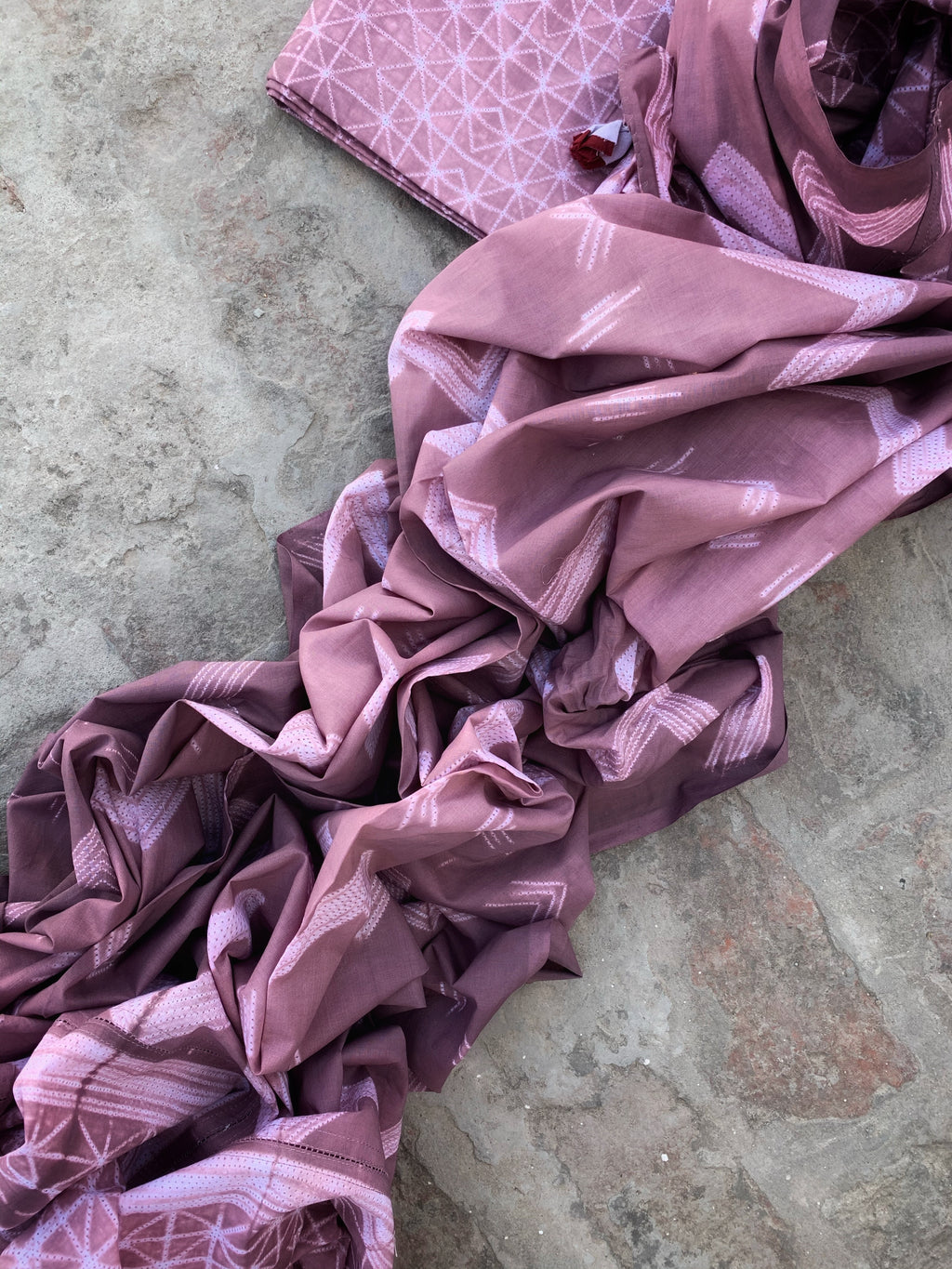 Handcrafted Shibori Kurta Dupatta Set