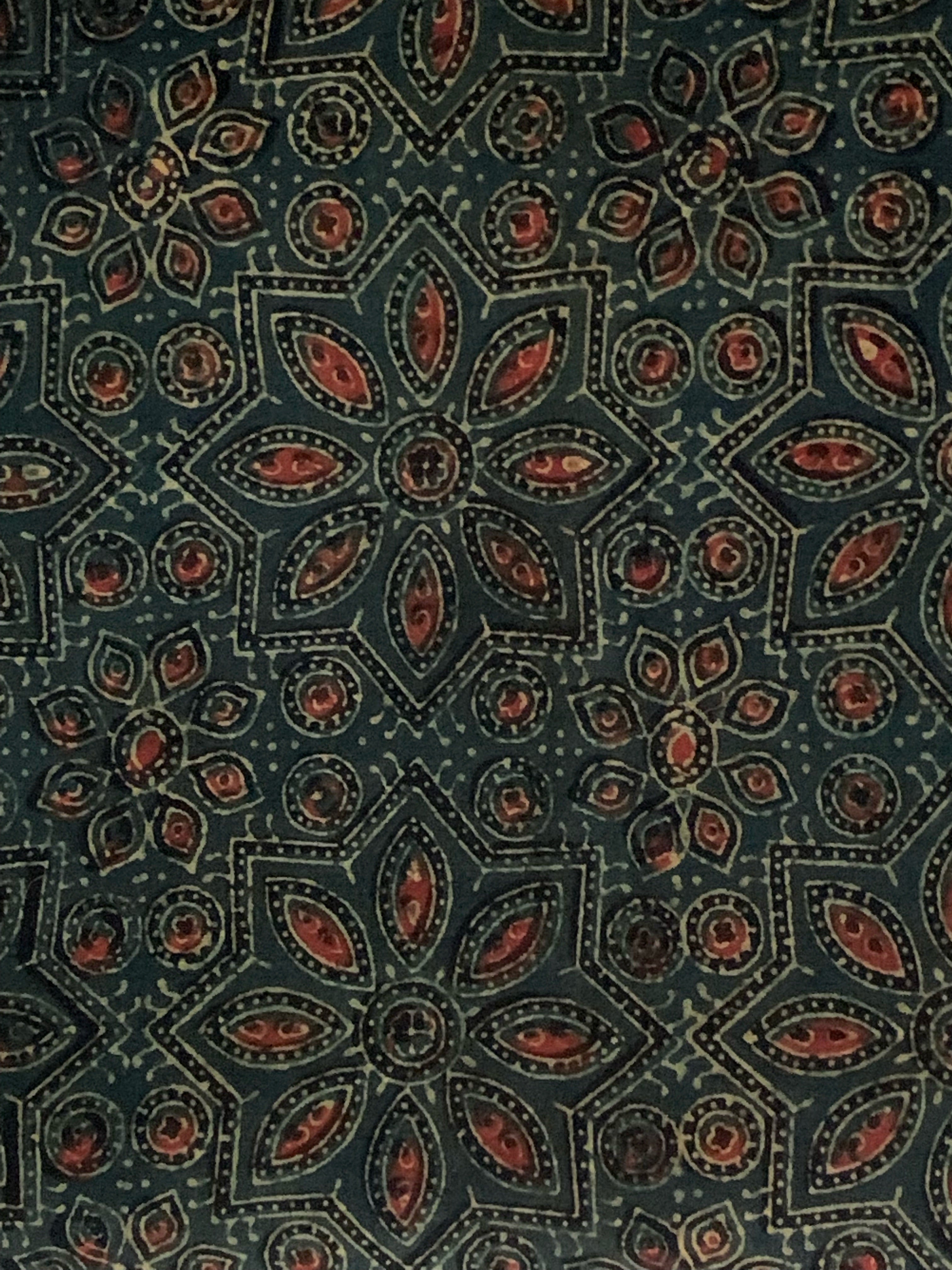 Handblock Ajrakh Kota Suit