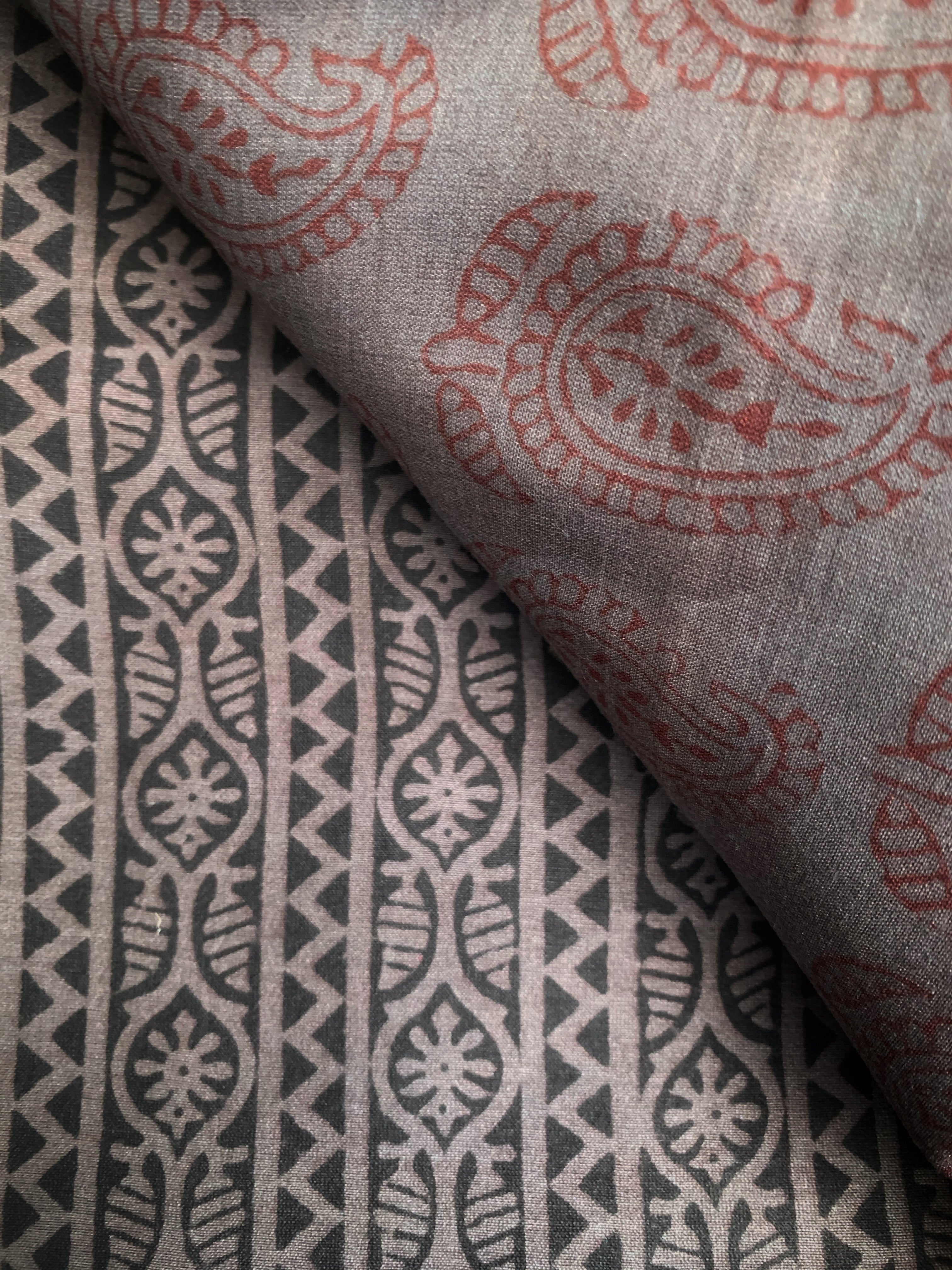 Handblock Chanderi Bagh Suit