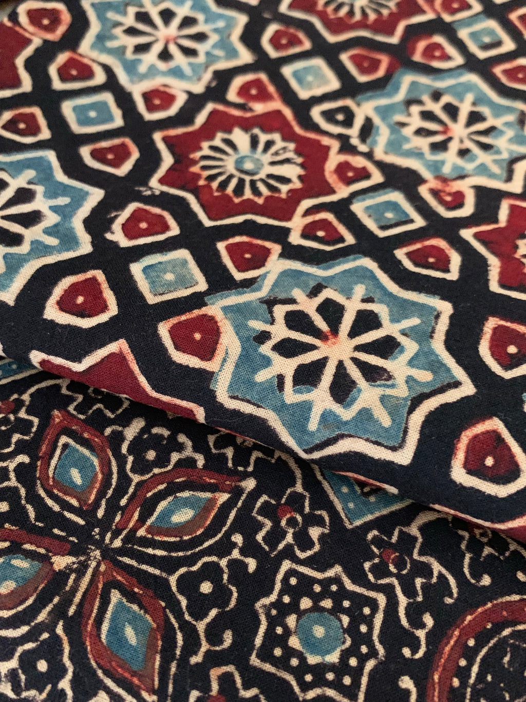 Handblock Ajrakh Suit