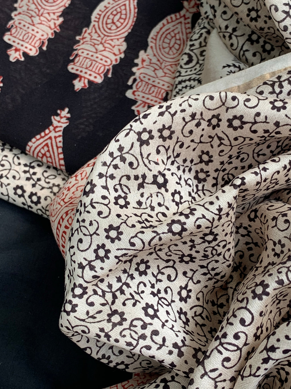 Handblock Chanderi Bagh Suit
