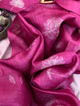 Handwoven & Handmade Tussar Shibori Kurta Dupatta Set