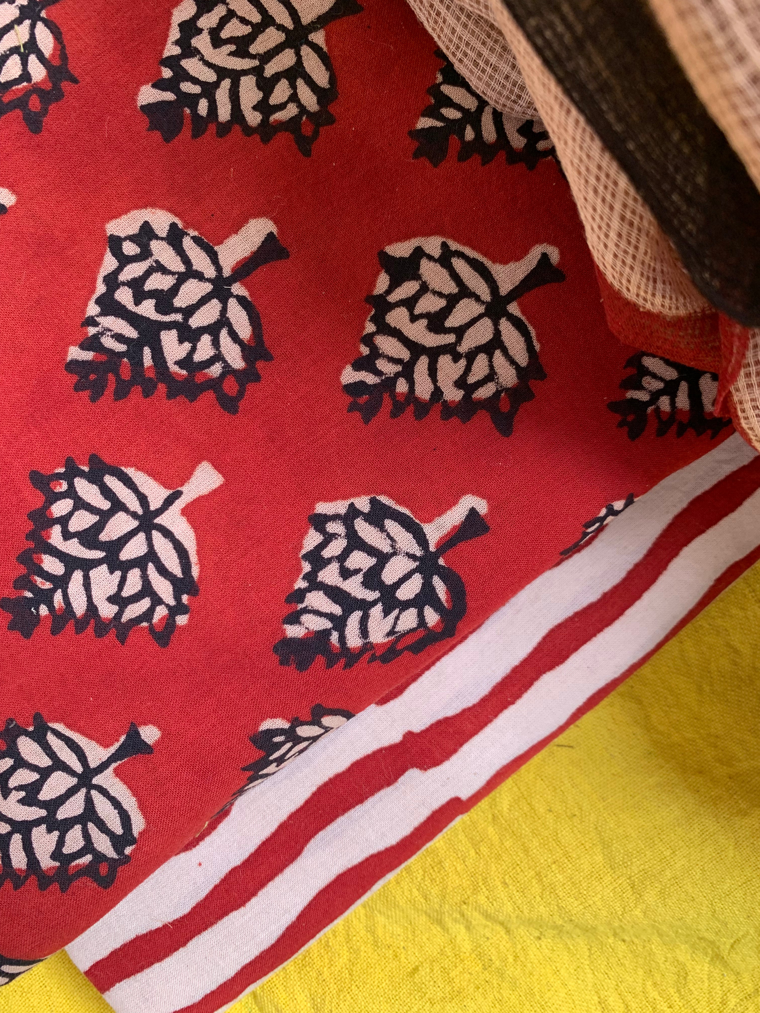 Handcrafted Cotton Kota Dupatta Suit