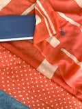 Handblock Printed Mul Cotton Saree