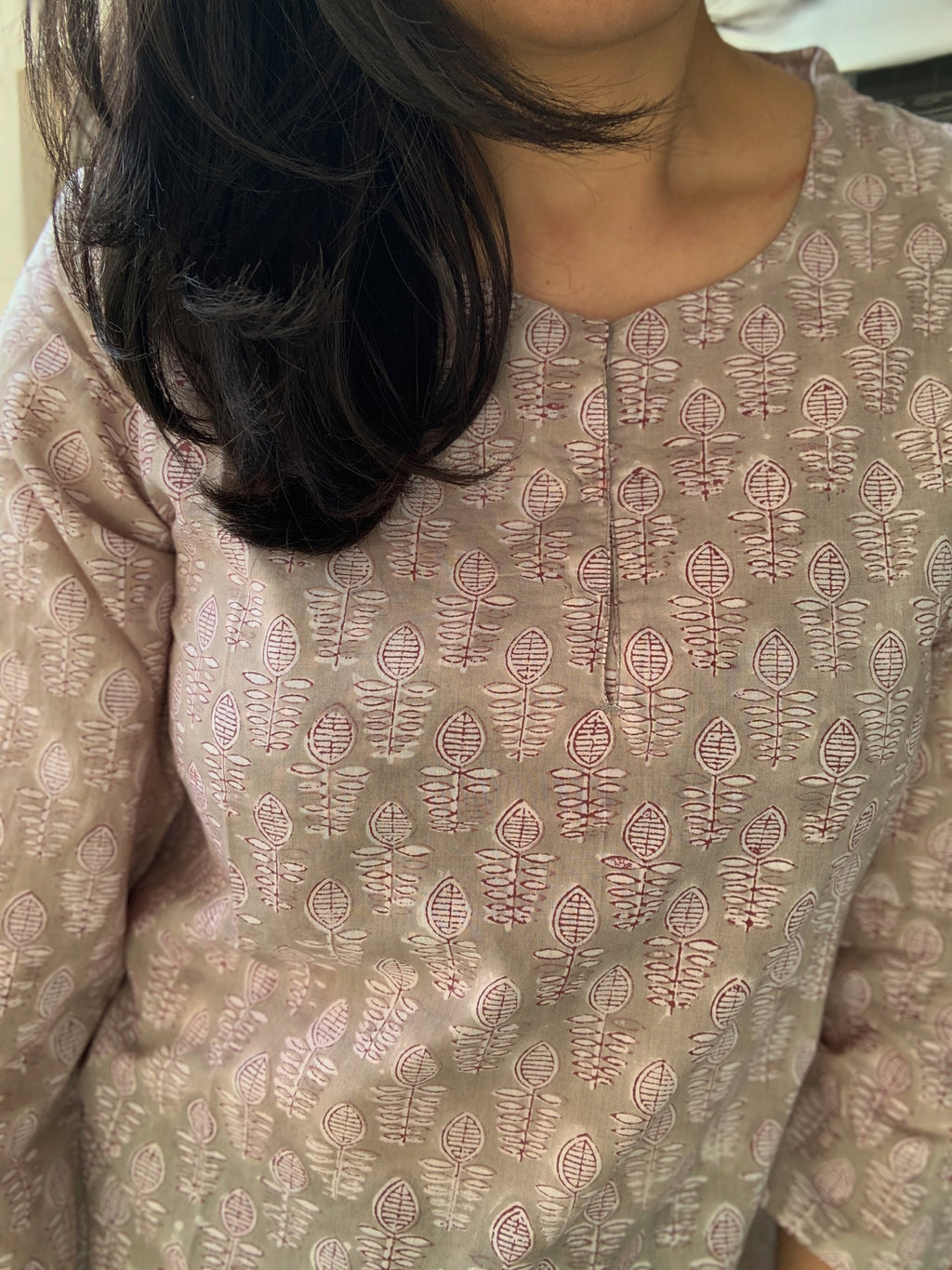 Handblock Cotton Kurta