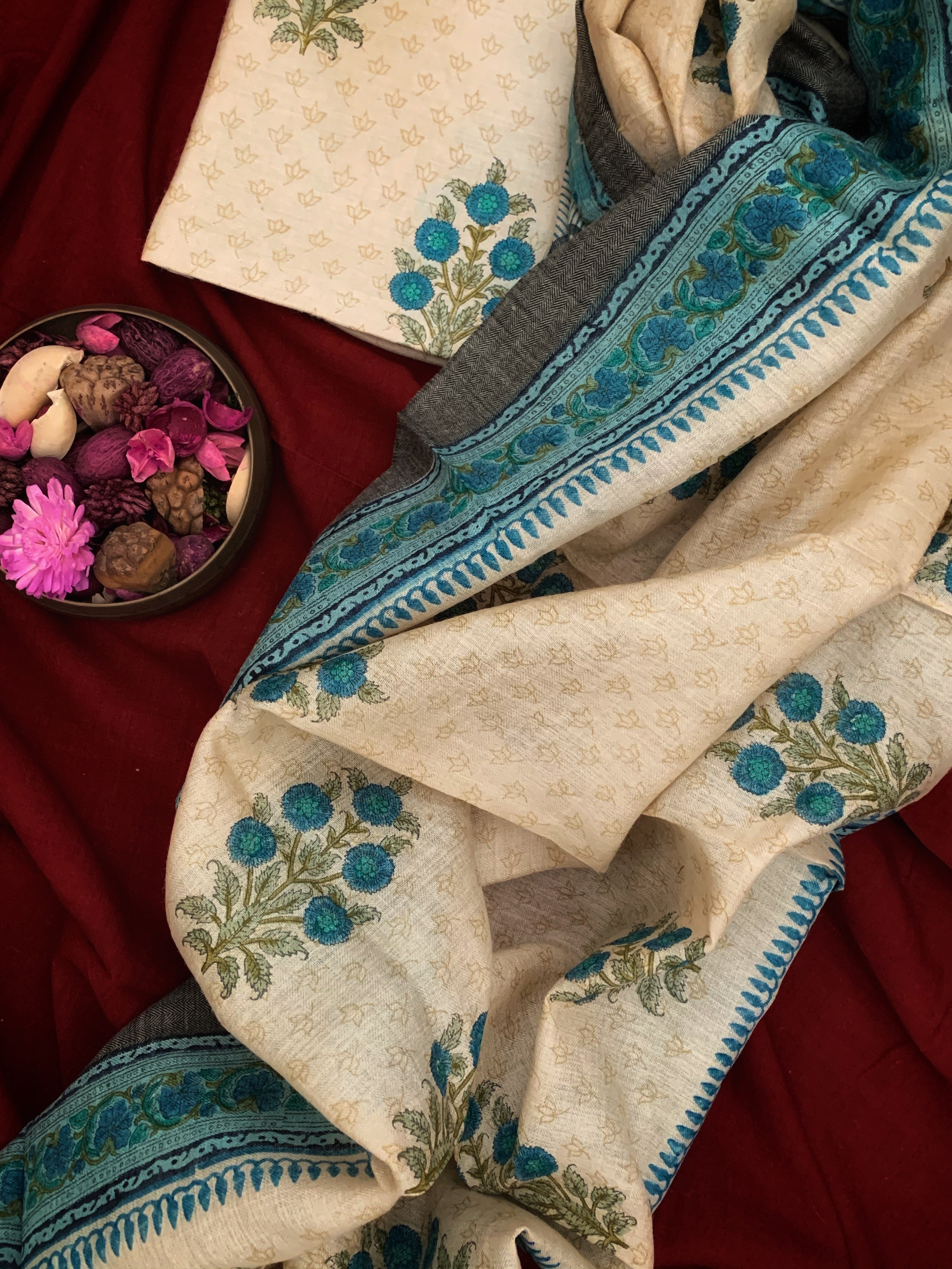 Tussar Munga Silk Kurta Dupatta Set
