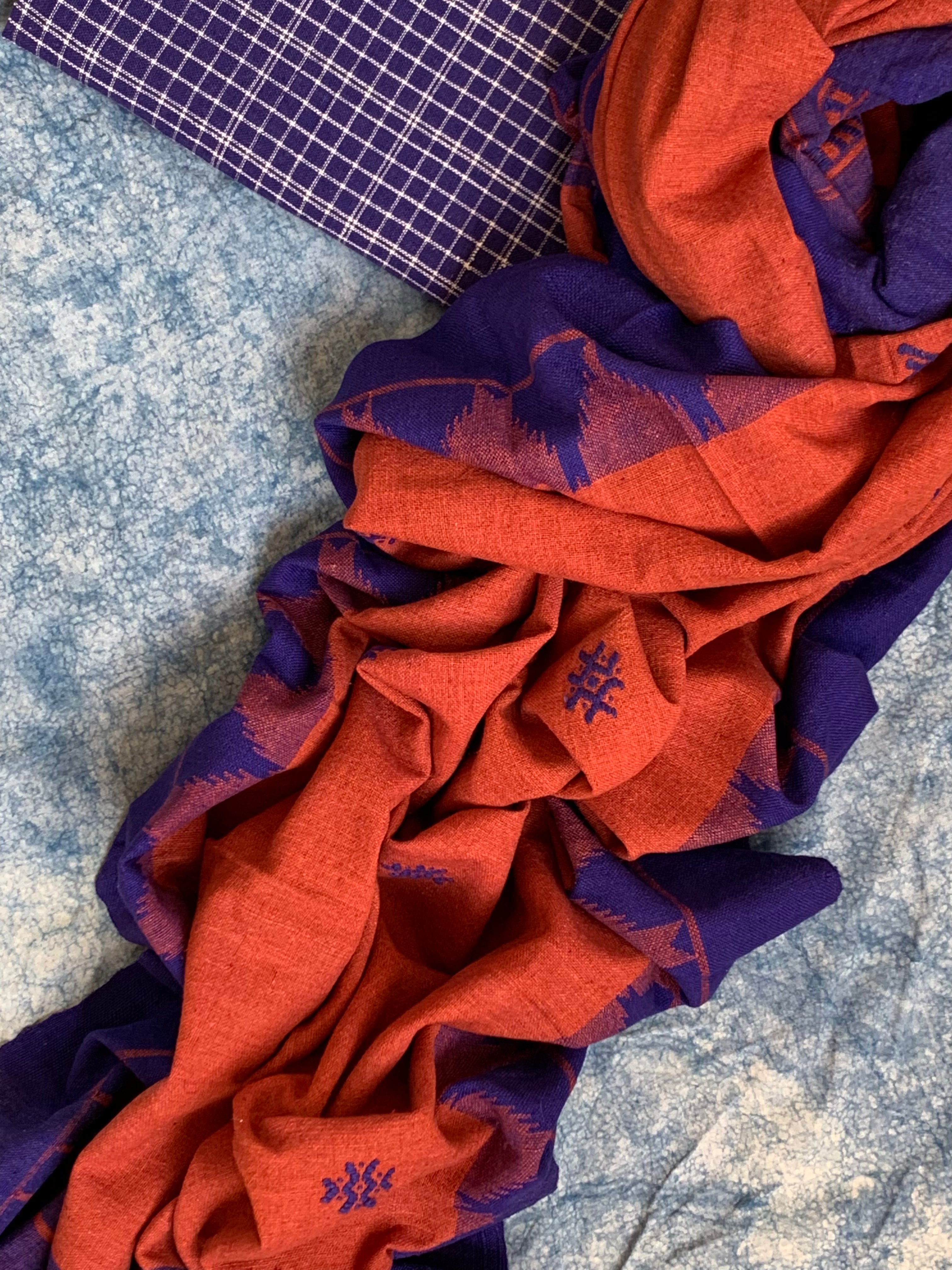 Handspun Handwoven Kotpad Kurta Dupatta Set
