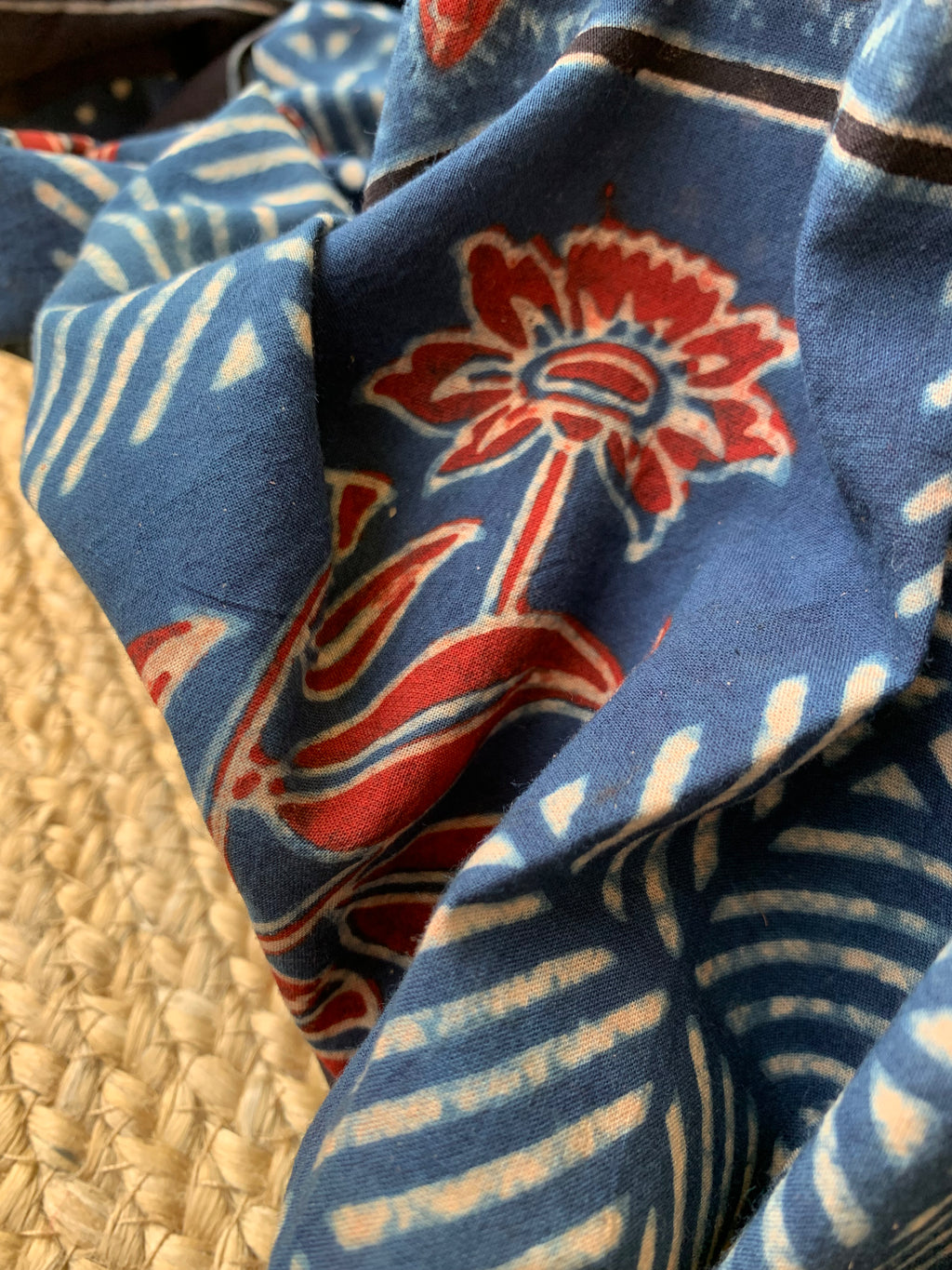 Natural Dyes Handblock Ajrakh Cotton Suit