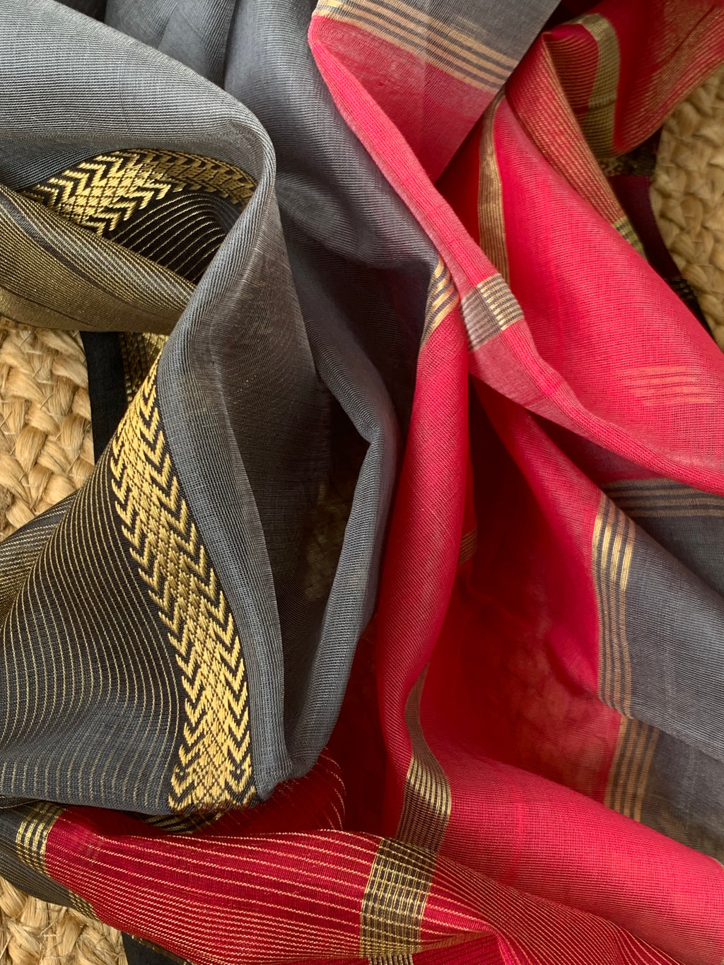 Handwoven Maheshwari Kurta dupatta set