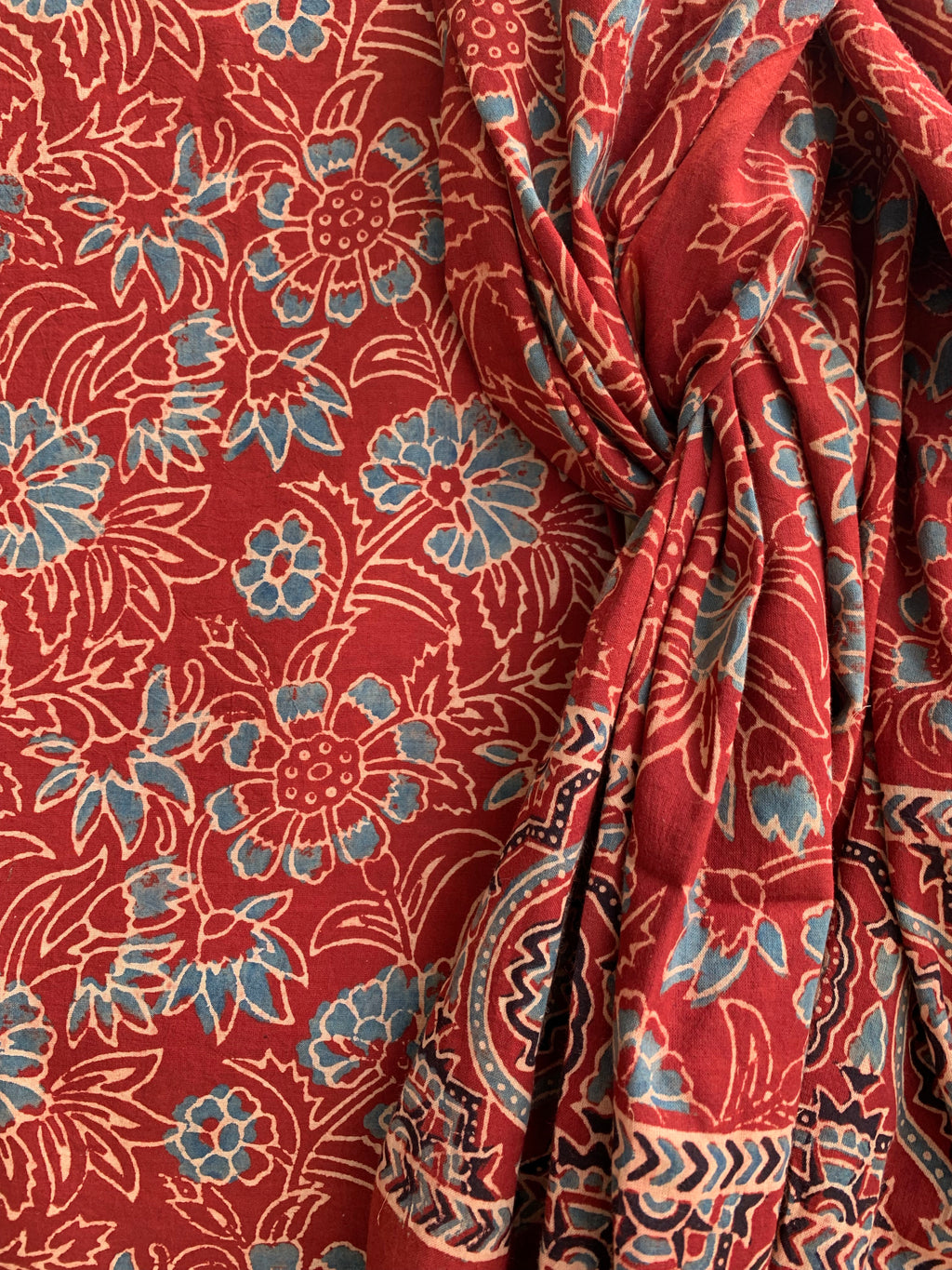 Natural Dye Ajrakh Kurta Dupatta set