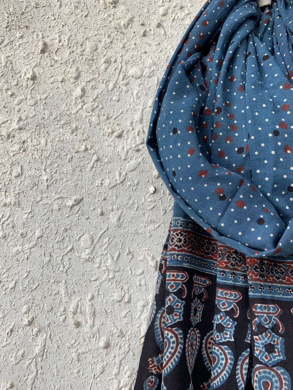 Handblock Ajrakh Dupatta