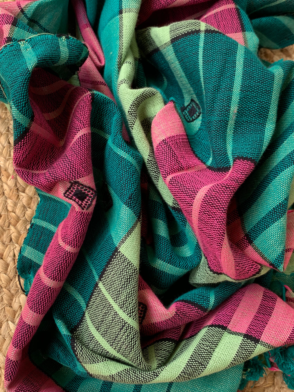 Handwoven Kala Cotton Bhujodi Kurta Dupatta Set