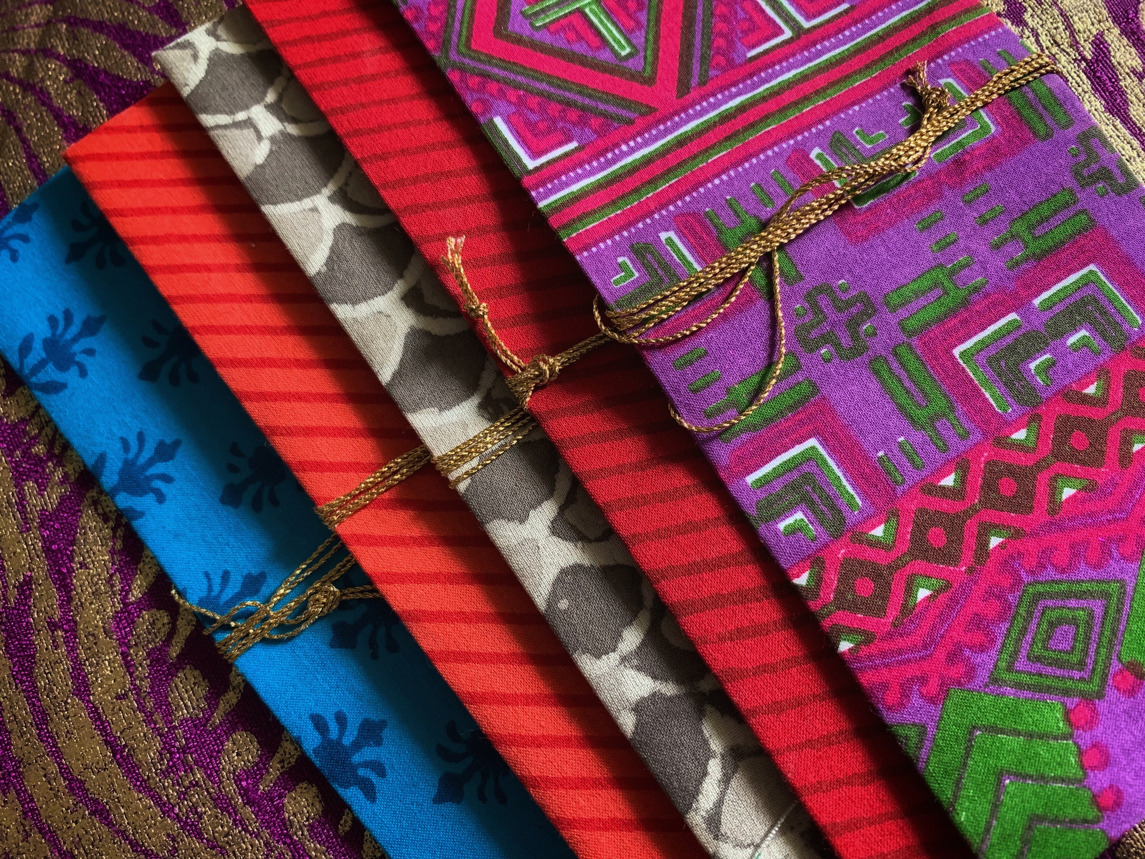 Block Print Fabric Envelope (Set of 5)