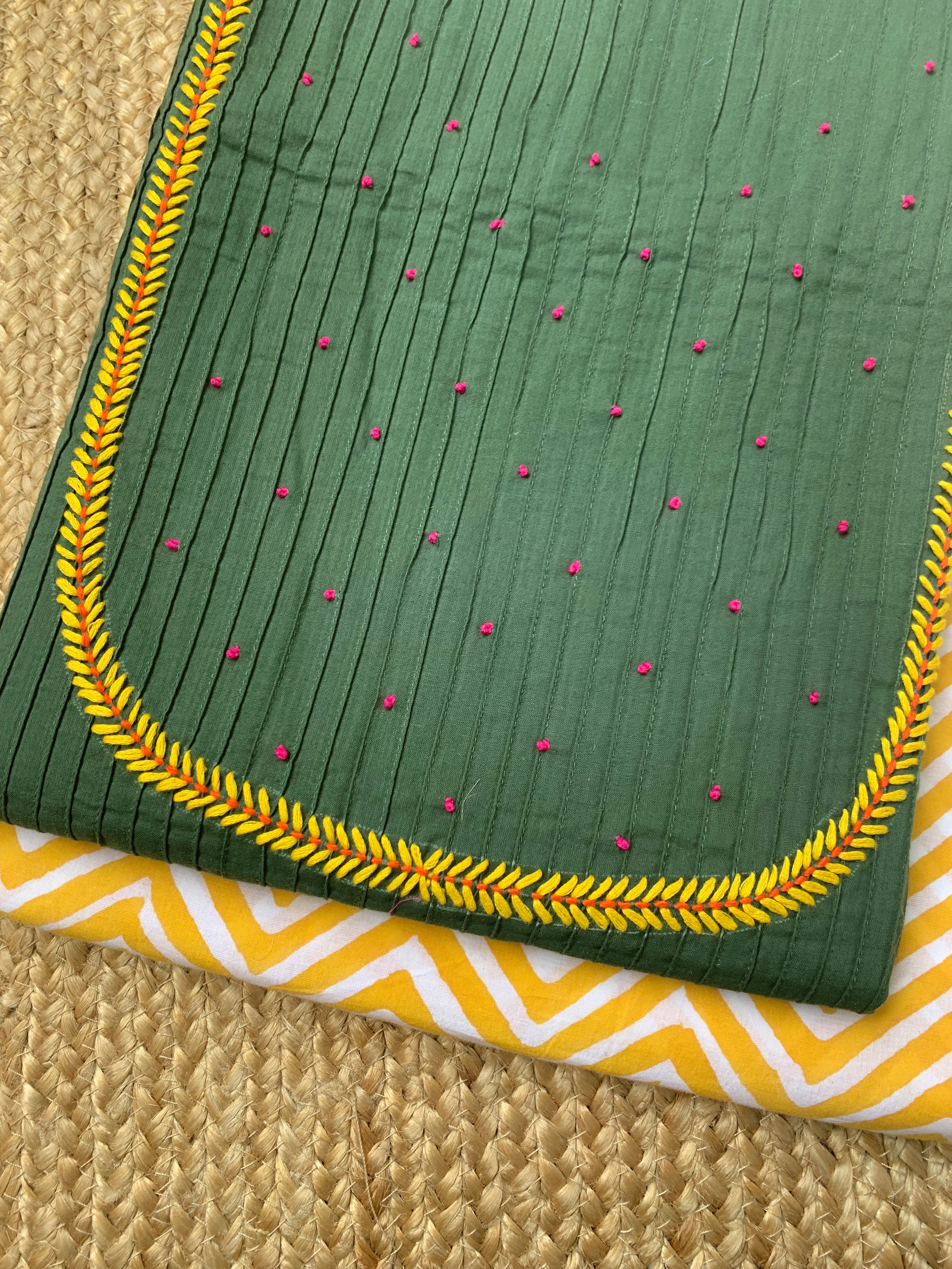 Handcrafted Kurta Bottom set