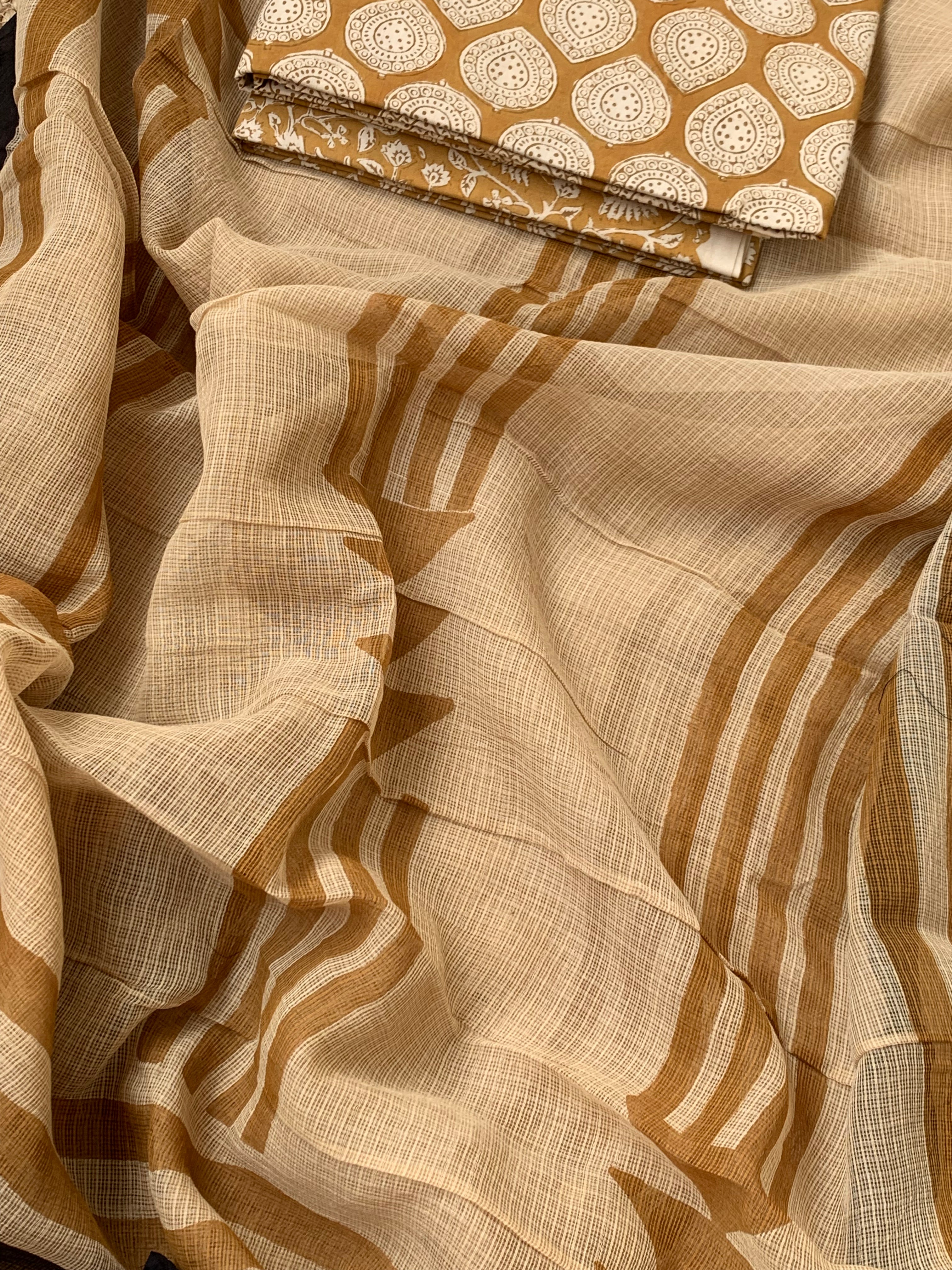 Handcrafted Cotton Kota Dupatta Suit