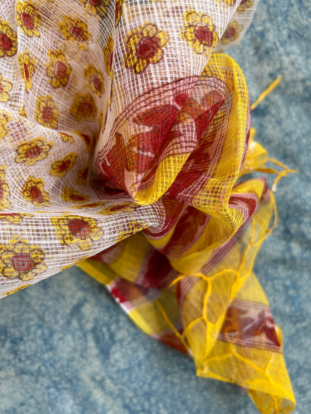 Handcrafted Cotton Kota Dupatta Suit