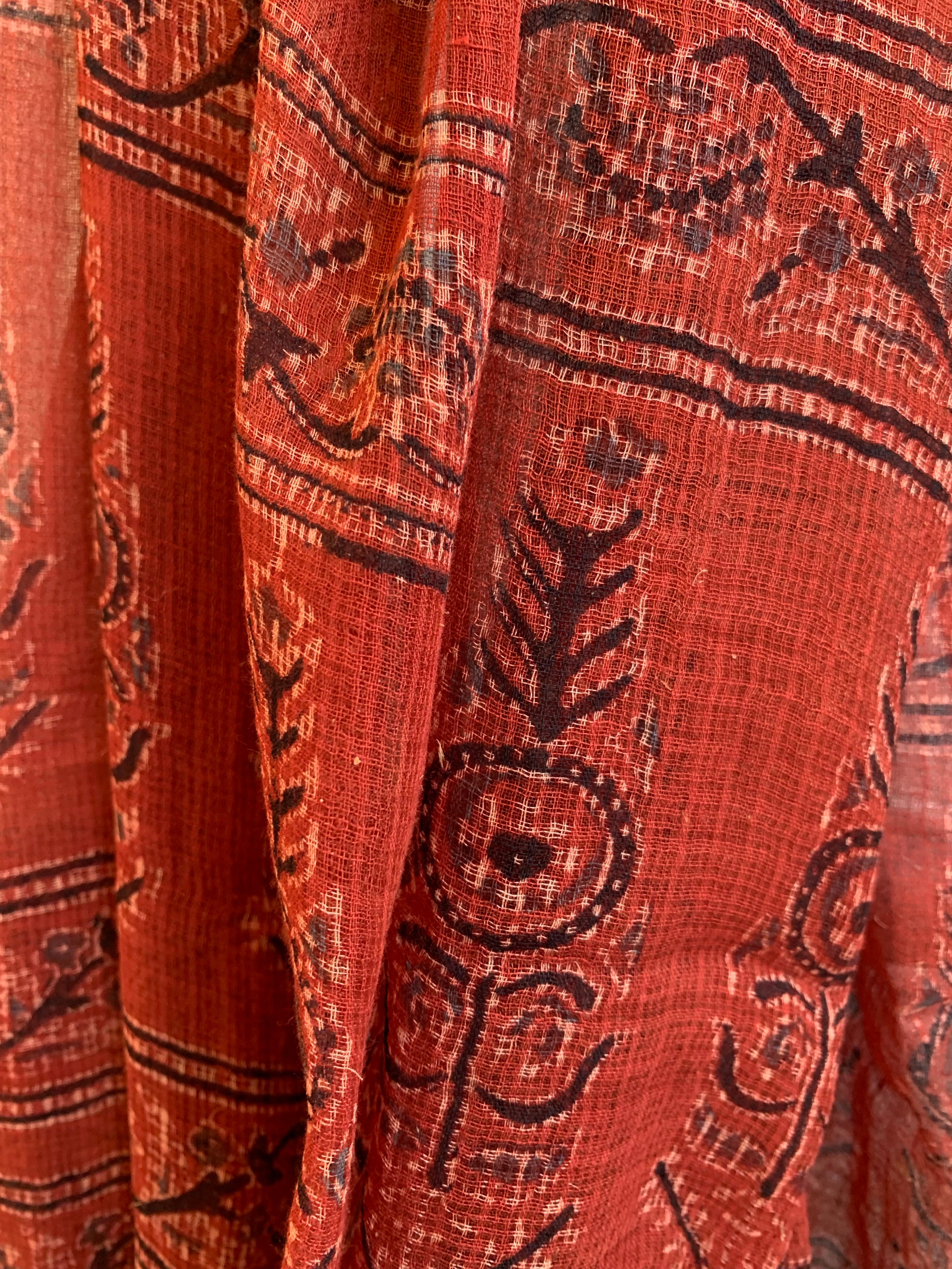 Handblock Ajrakh Kota Dupatta