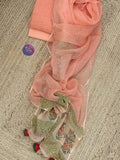 Blush Coral Handcrafted Kota Suit