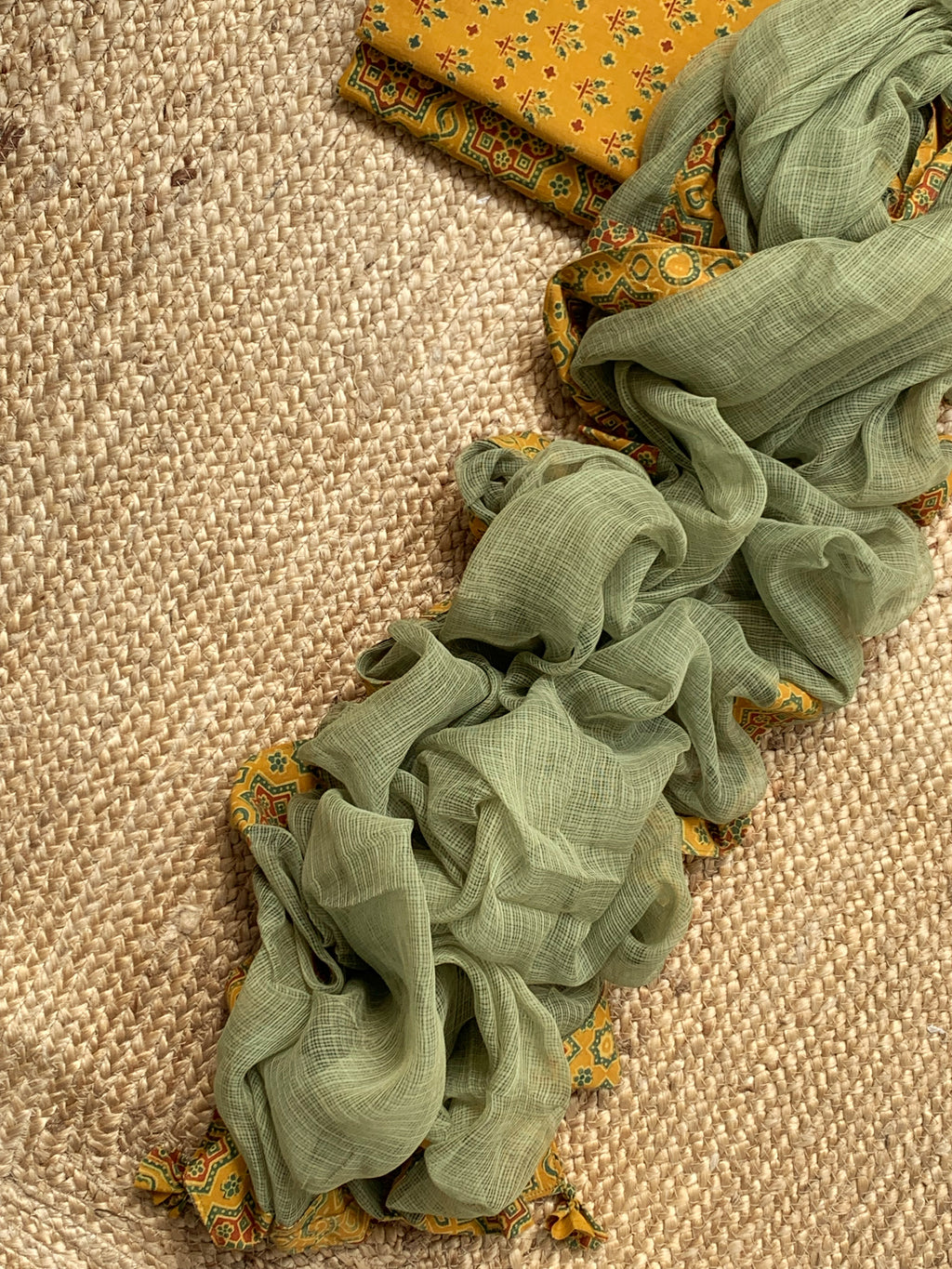 Handblock Ajrakh Kota Suit