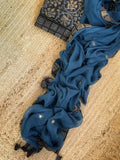Handblock Ajrakh Cotton Kota Suit