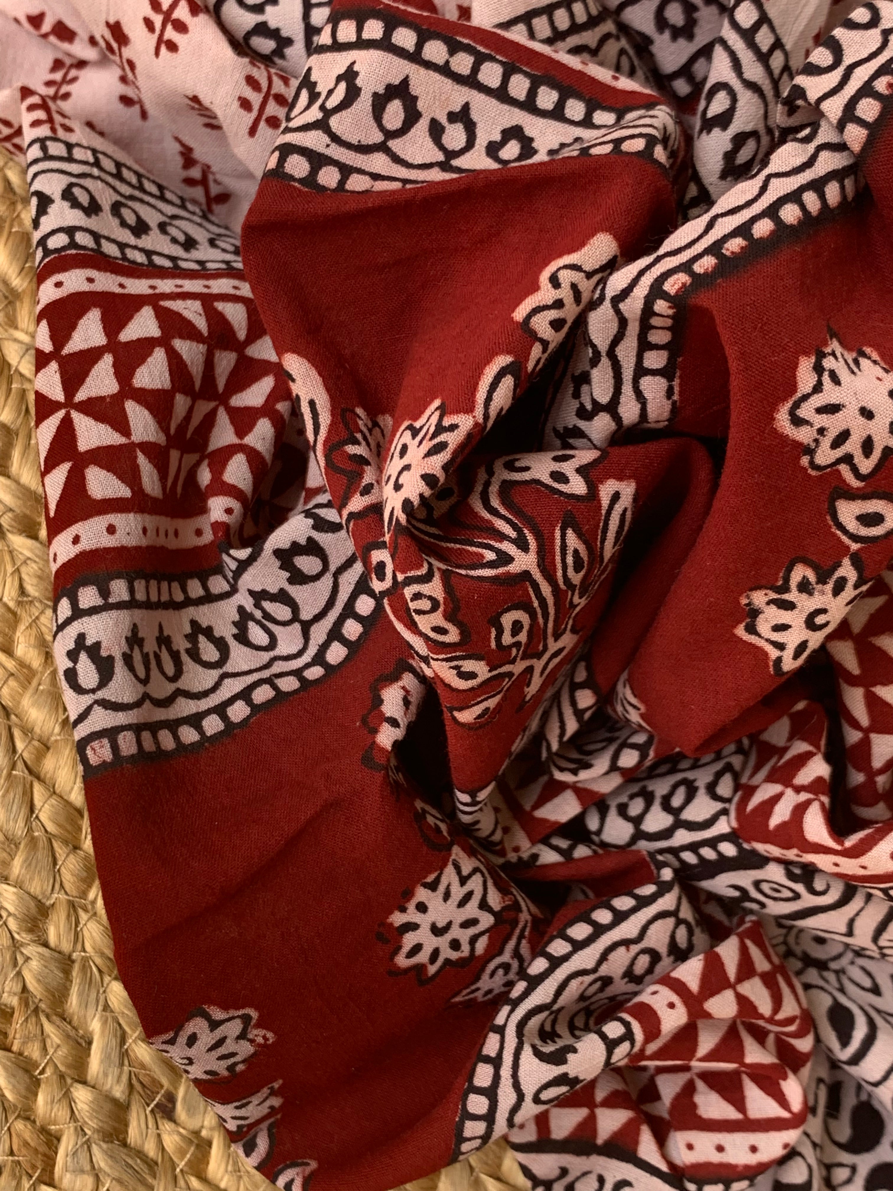 Natural Dyed Bagh Block Print Cotton Suit