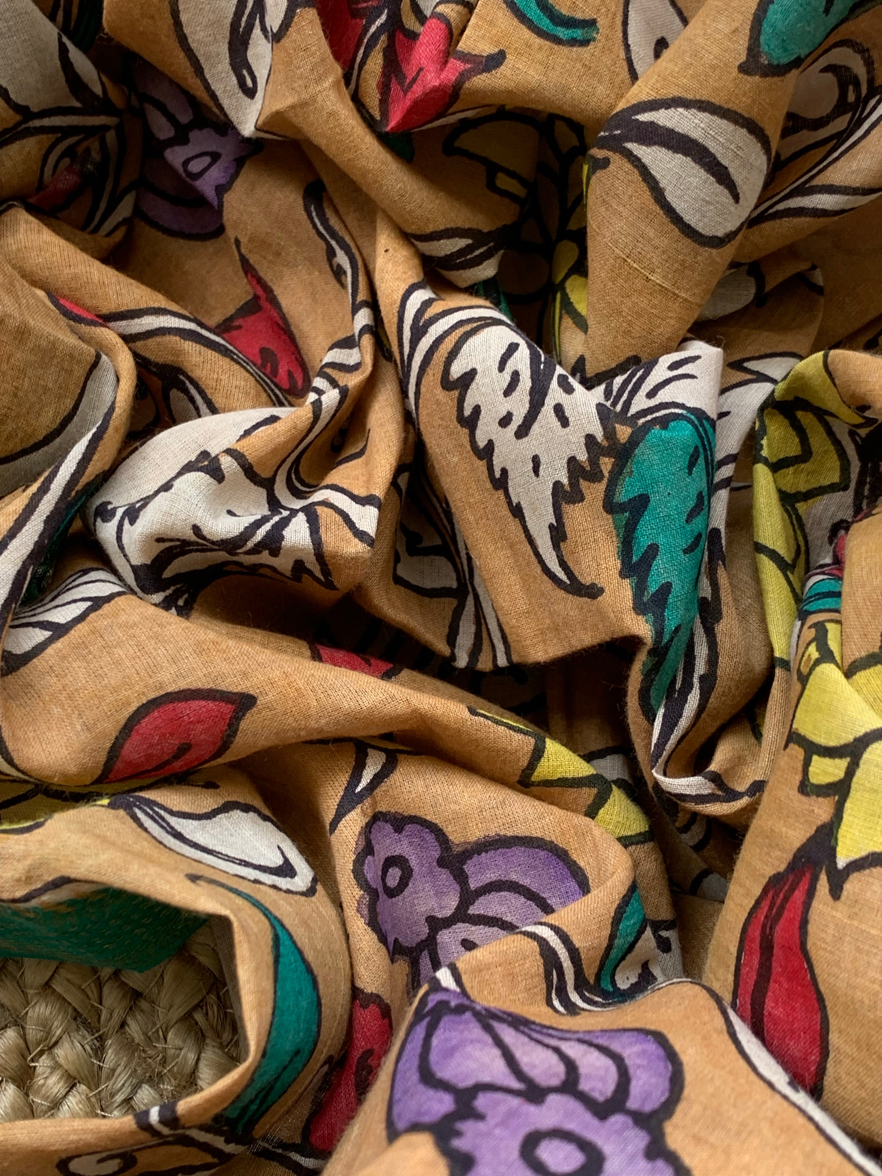 Handwoven Handcrafted Kalamkari Kurta Dupatta Set