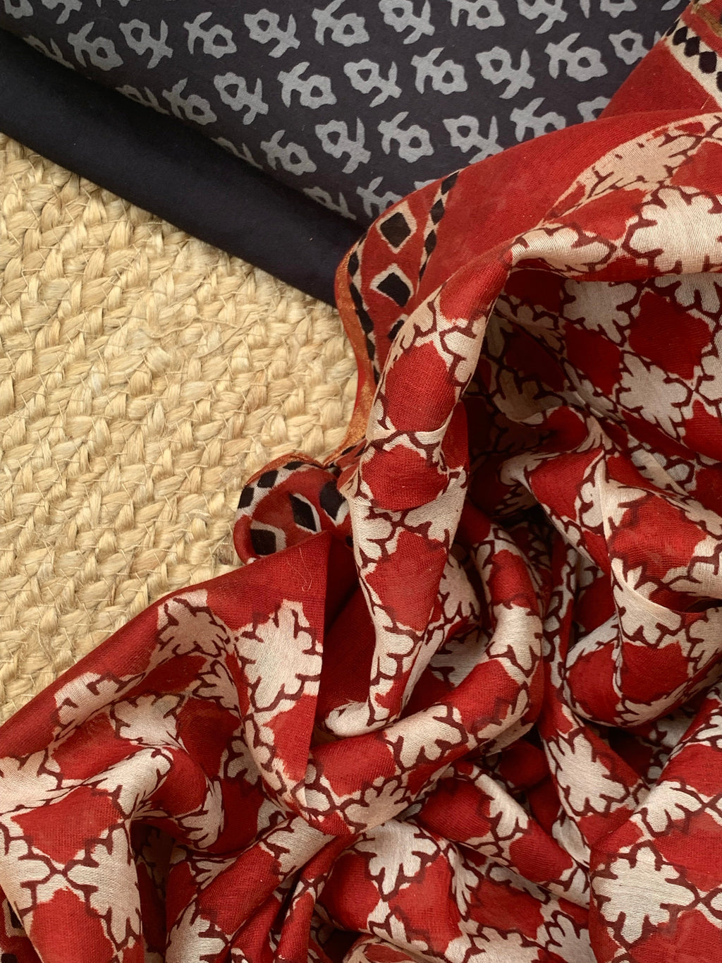 Handcrafted Cotton Chanderi Suit