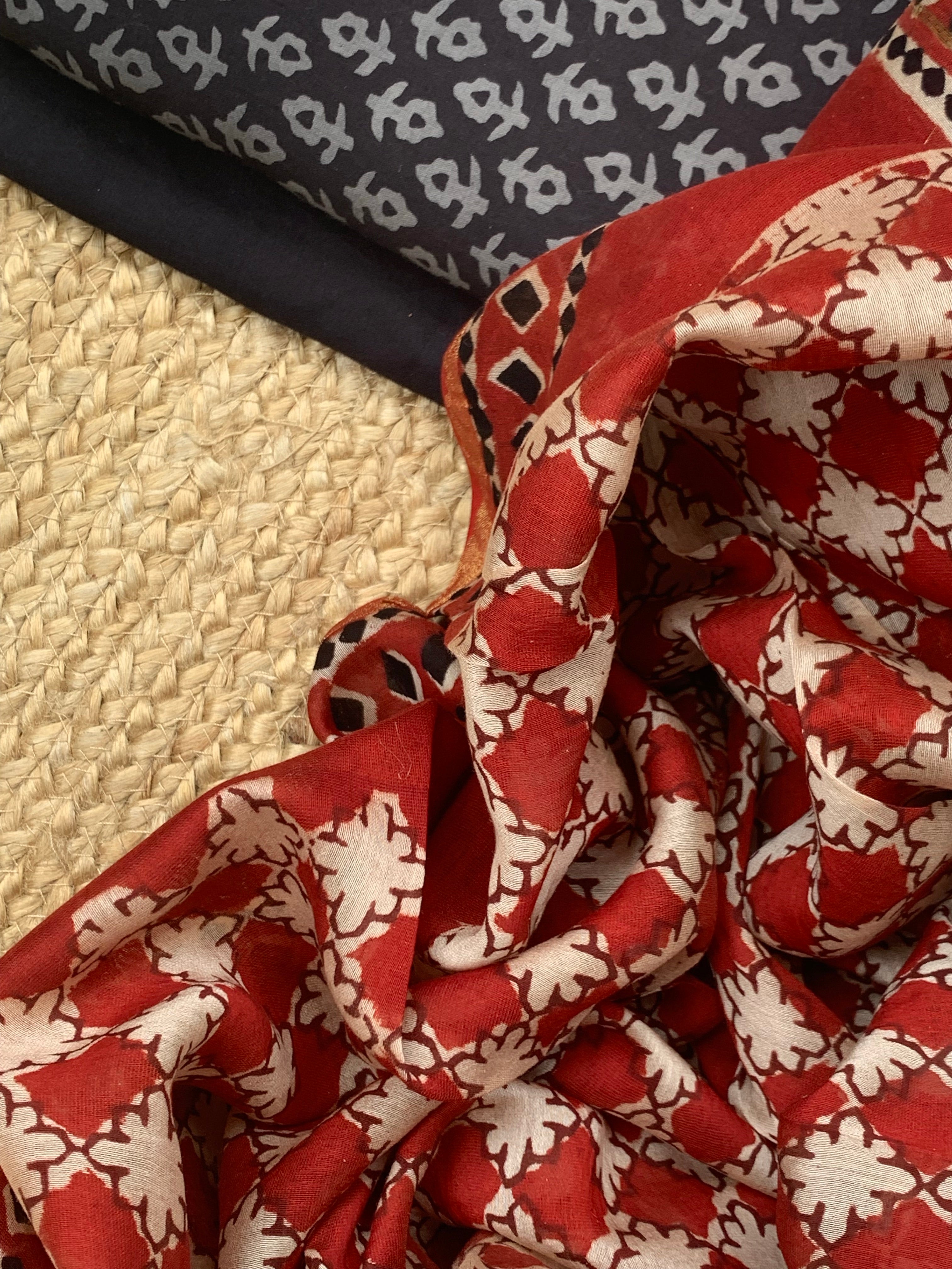 Handcrafted Cotton Chanderi Suit
