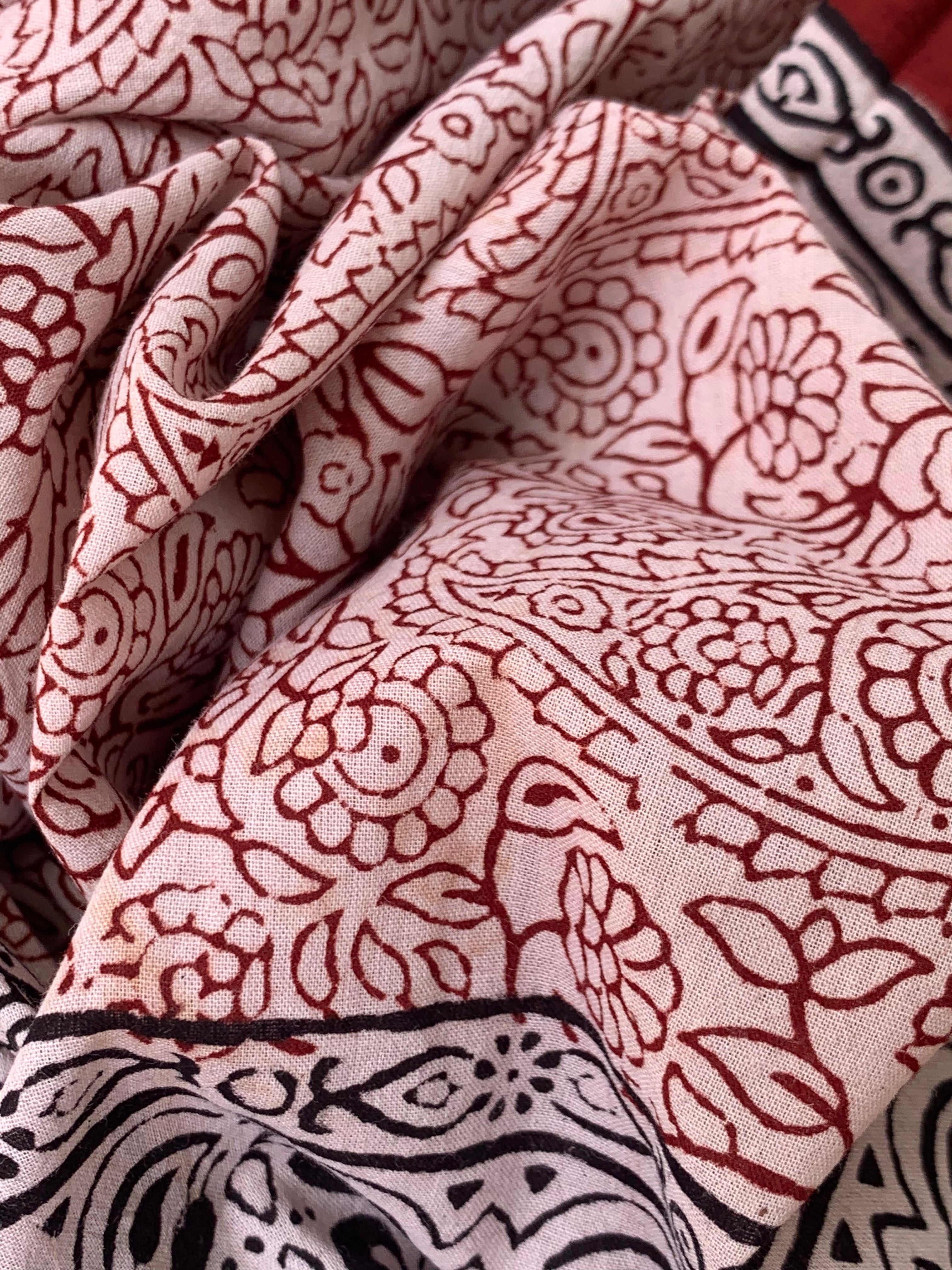 Natural Dyed Bagh Block Print Cotton Suit