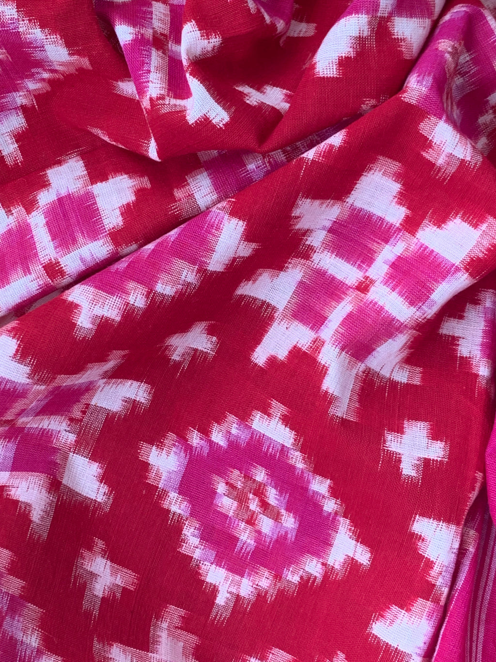 Handwoven Double Ikat Kurta Telia Dupatta Set