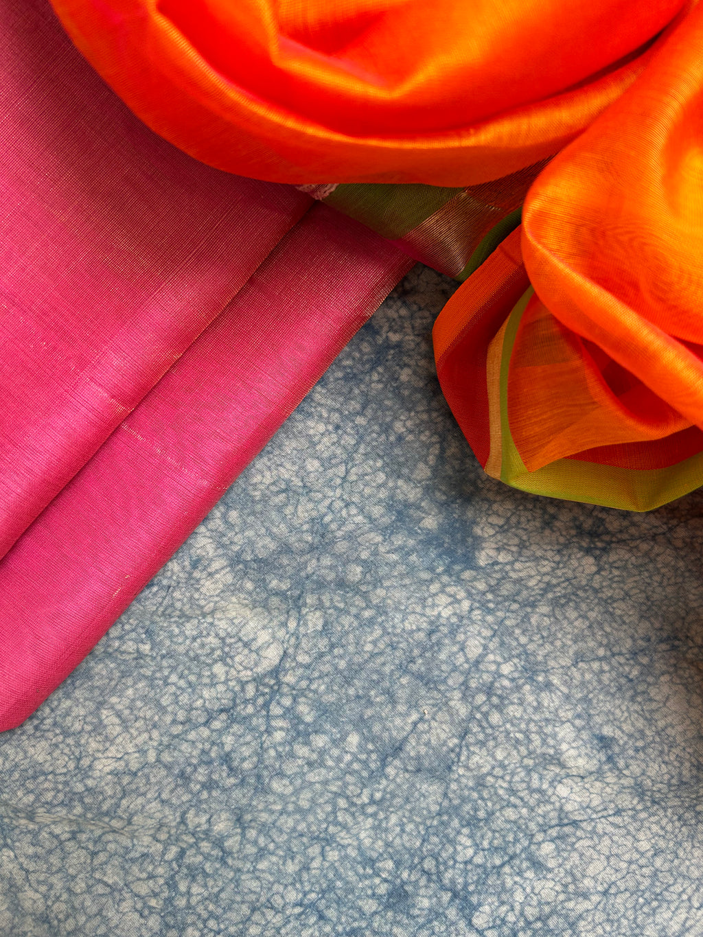 Handwoven Maheshwari Kurta Dupatta Set